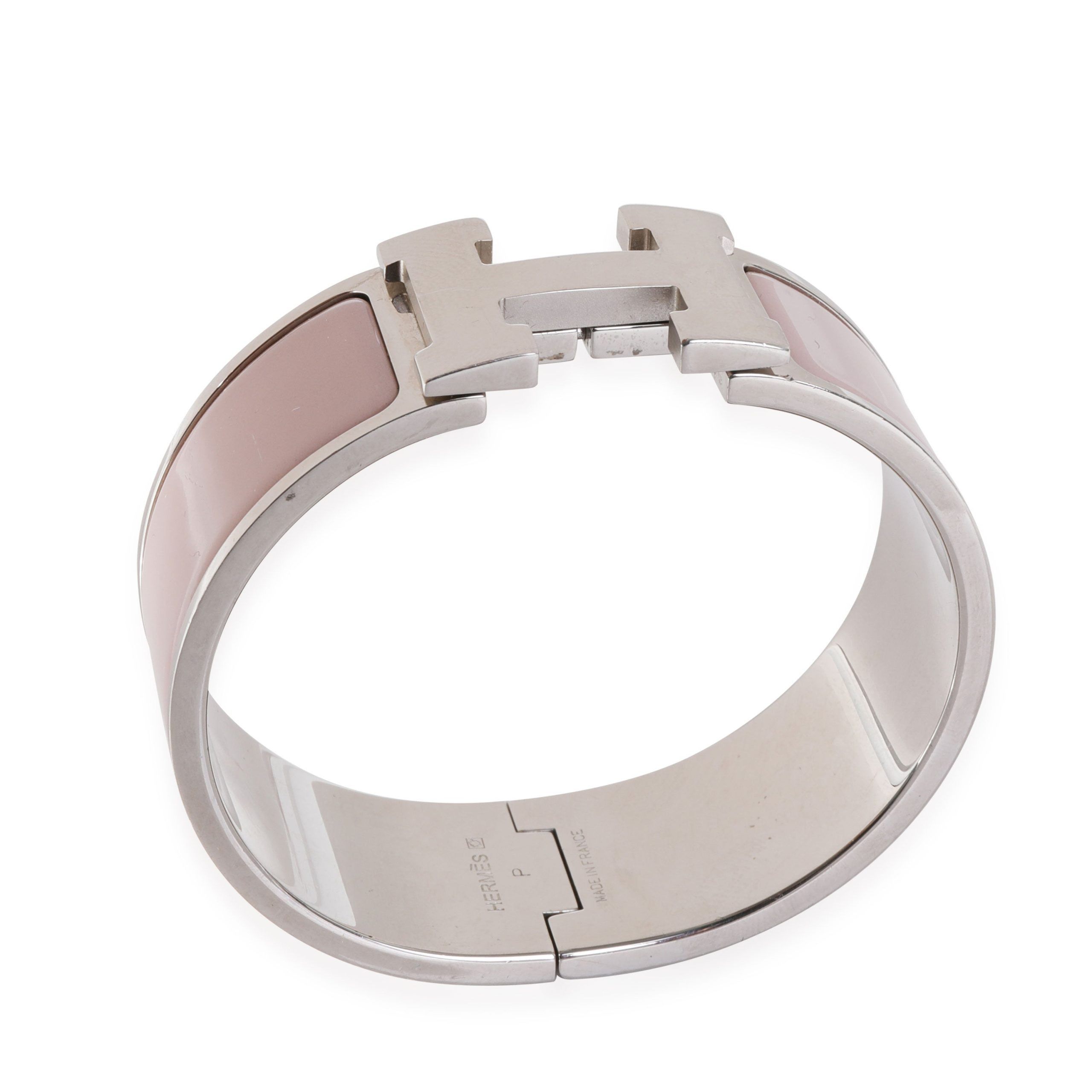 Hermes Hermès Palladium Plated Clic Clac H Rose Candeur Bracelet Size ONE SIZE - 4 Thumbnail