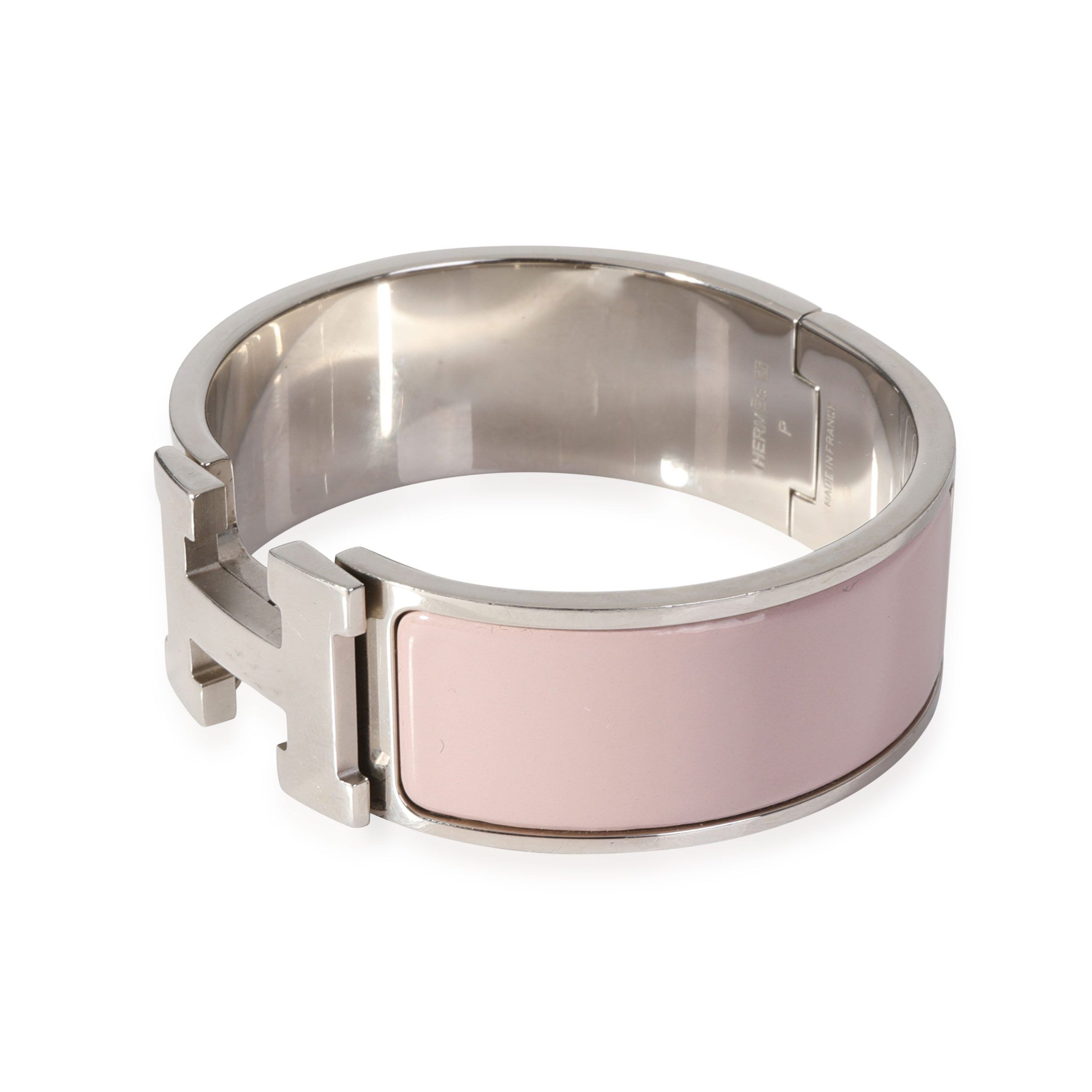 Hermes Hermès Palladium Plated Clic Clac H Rose Candeur Bracelet Size ONE SIZE - 2 Thumbnail