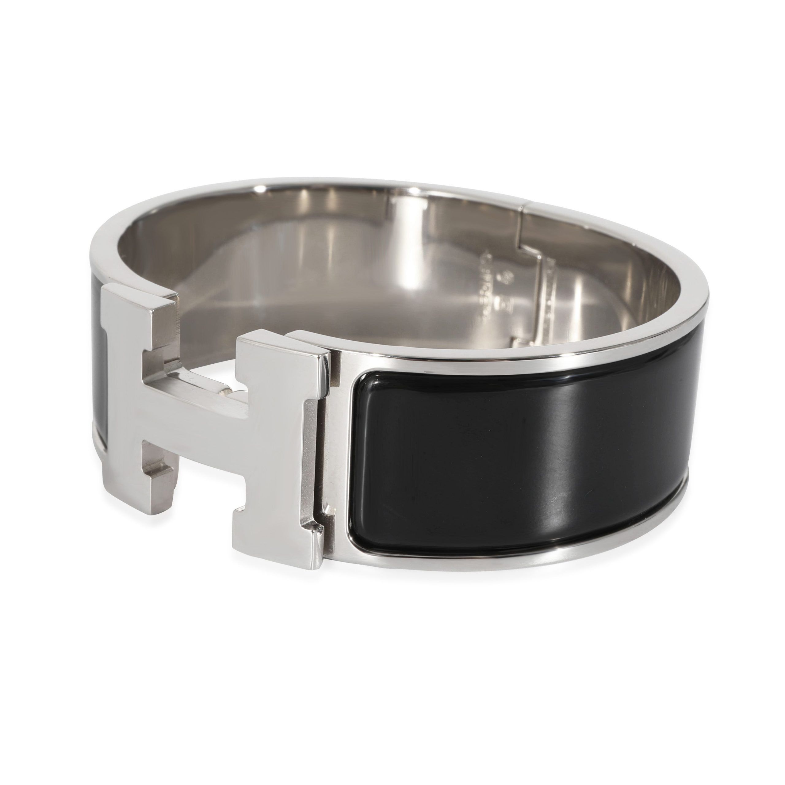 Hermes Hermès Clic Clac Bracelet in Noir Size ONE SIZE - 2 Thumbnail