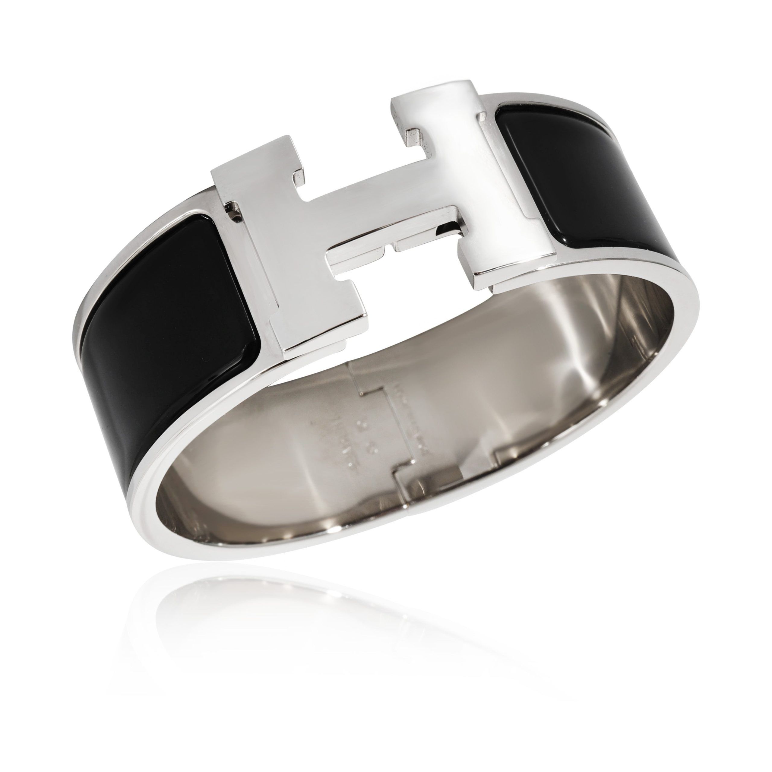 Hermes Hermès Clic Clac Bracelet in Noir Size ONE SIZE - 3 Thumbnail