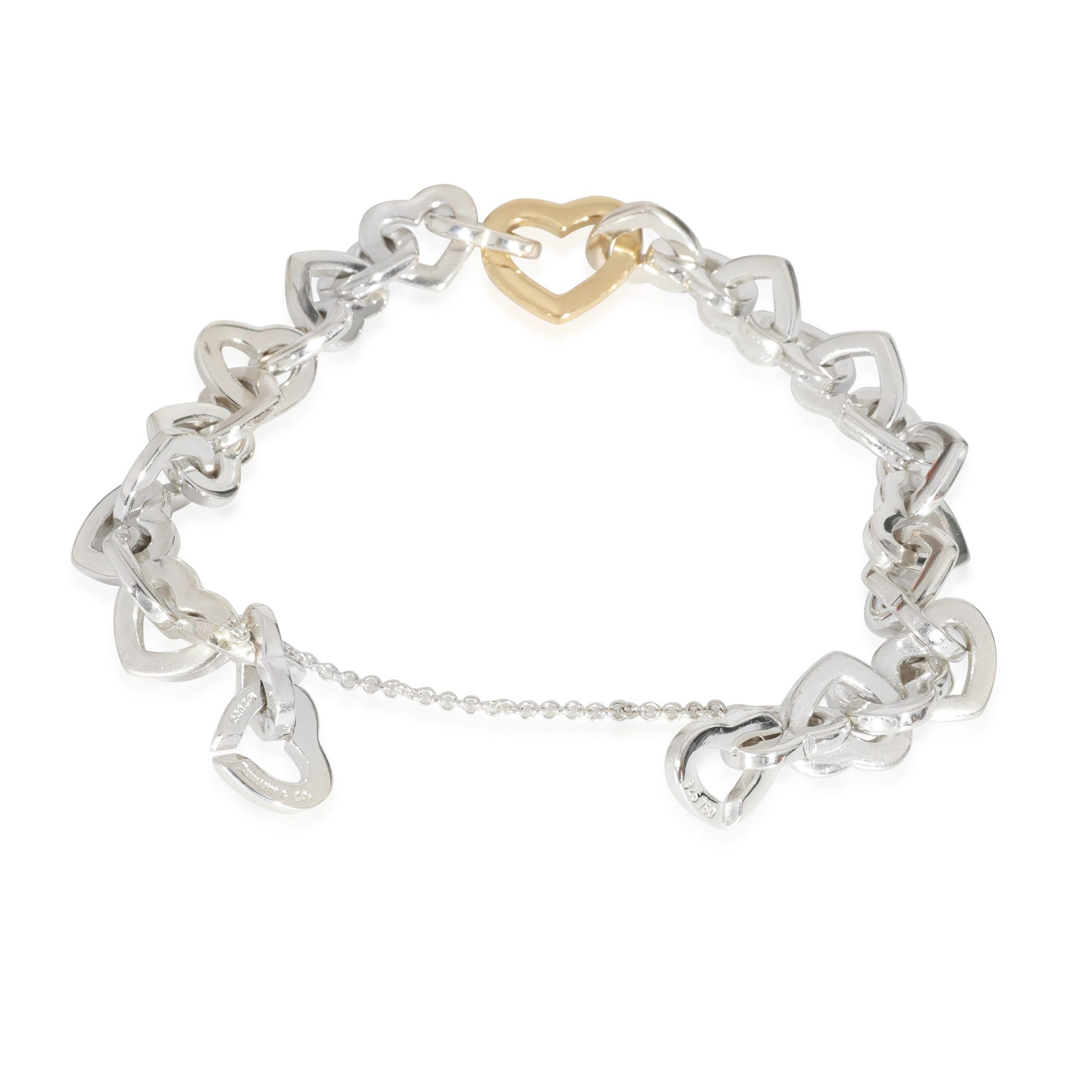 Tiffany & Co. Tiffany & Co. Heart Link Bracelet in 18k Yellow Gold/Sterling Silver Size ONE SIZE - 2 Thumbnail