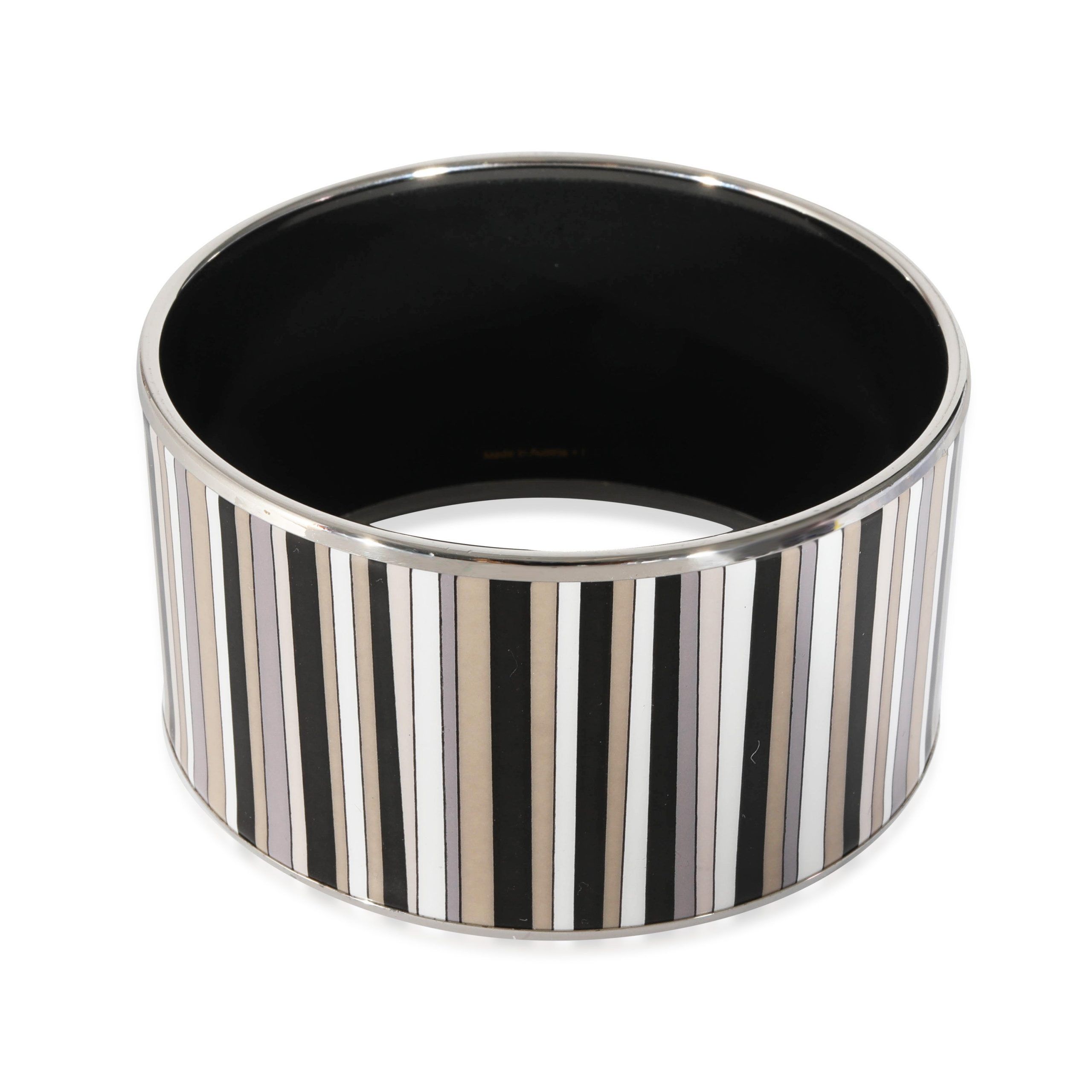 Hermes Hermès Carioca Strips Extra Wide Enamel Bracelet Size ONE SIZE - 3 Thumbnail