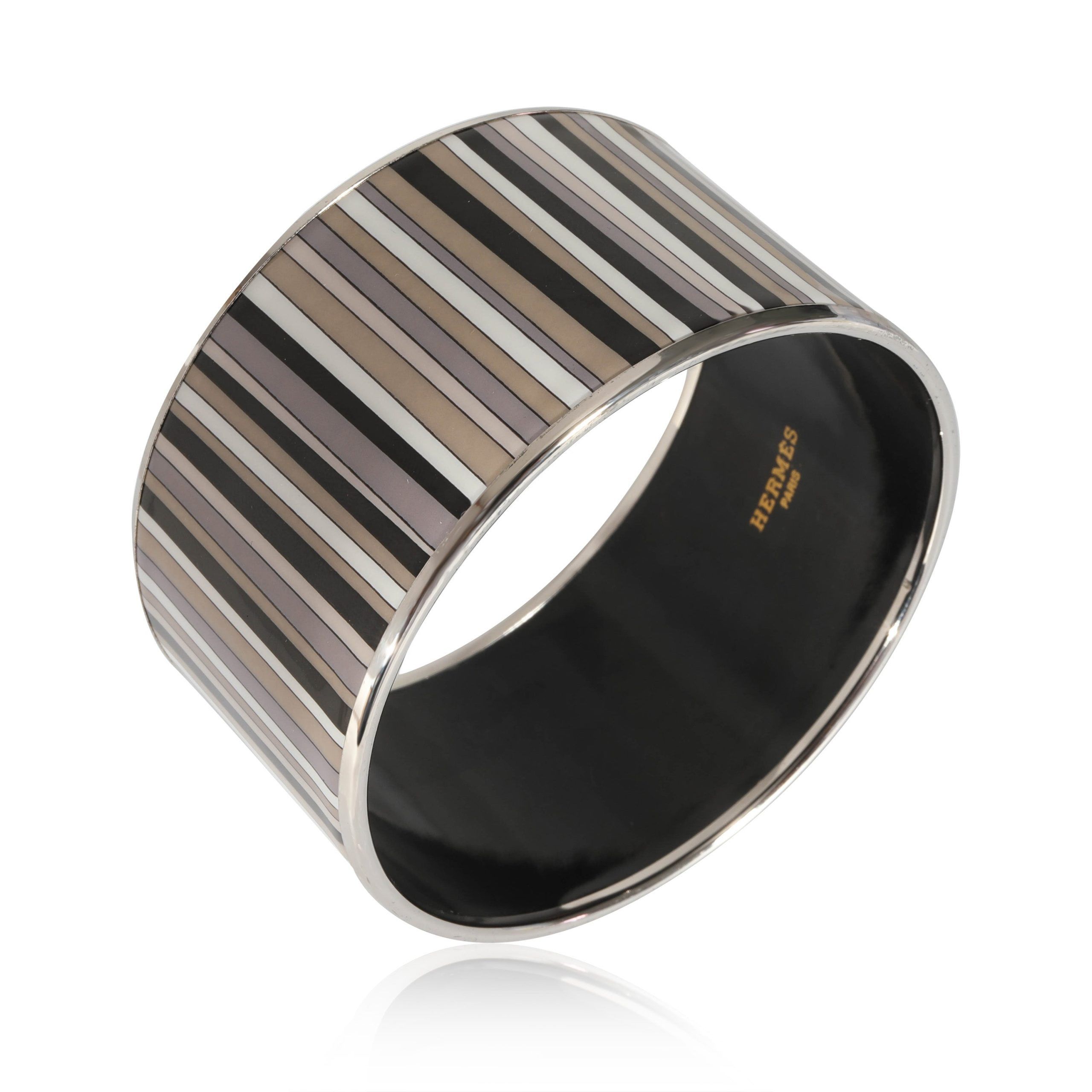 Hermes Hermès Carioca Strips Extra Wide Enamel Bracelet Size ONE SIZE - 2 Thumbnail