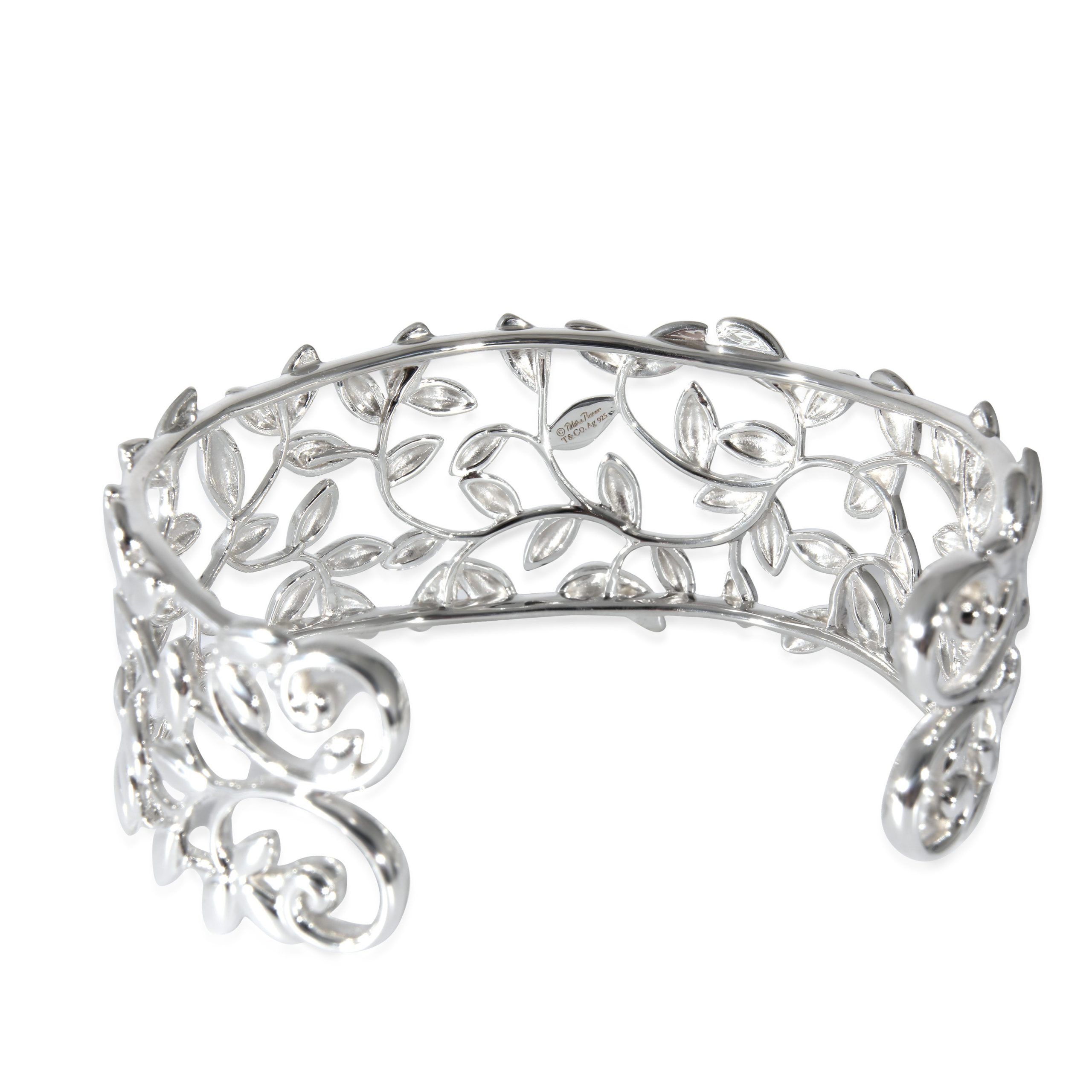 Tiffany & Co. Tiffany & Co. Paloma Picasso Olive Leaf Cuff in Sterling Silver Size ONE SIZE - 4 Thumbnail