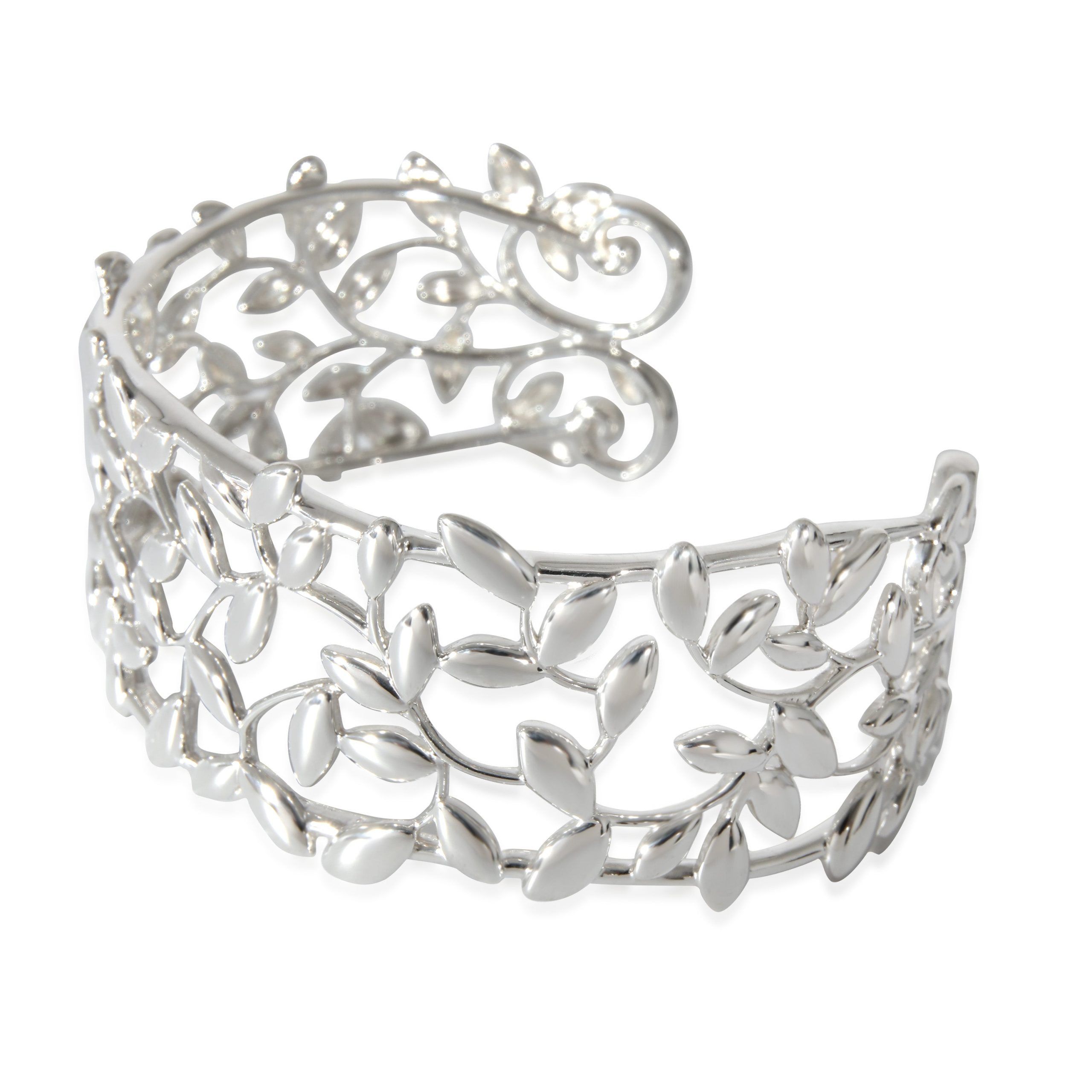 Tiffany & Co. Tiffany & Co. Paloma Picasso Olive Leaf Cuff in Sterling Silver Size ONE SIZE - 2 Thumbnail