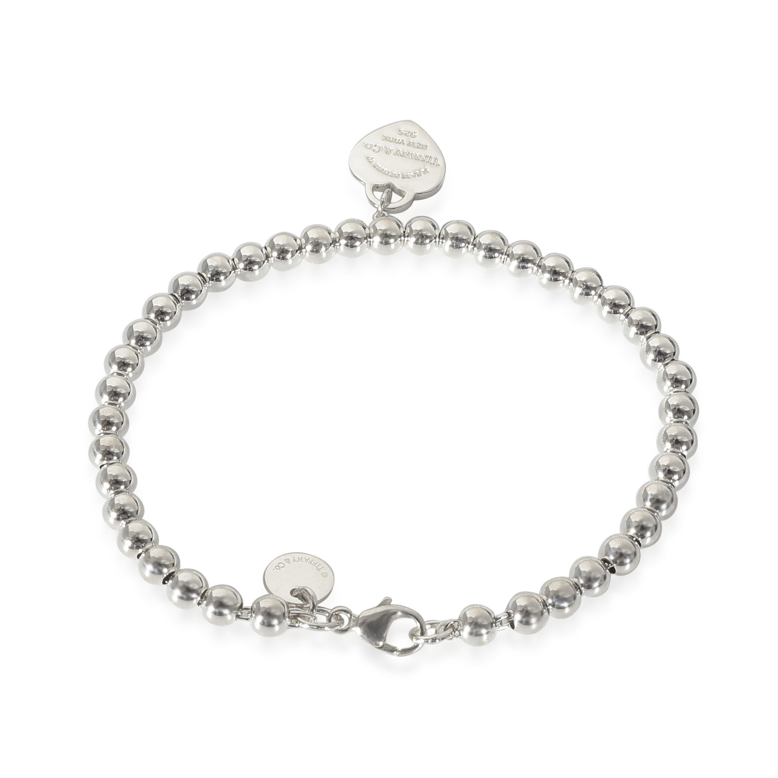 Tiffany & Co. Tiffany & Co. Return To Tiffany Blue Enamel Heart Bracelet in Sterling Silver Size ONE SIZE - 3 Thumbnail