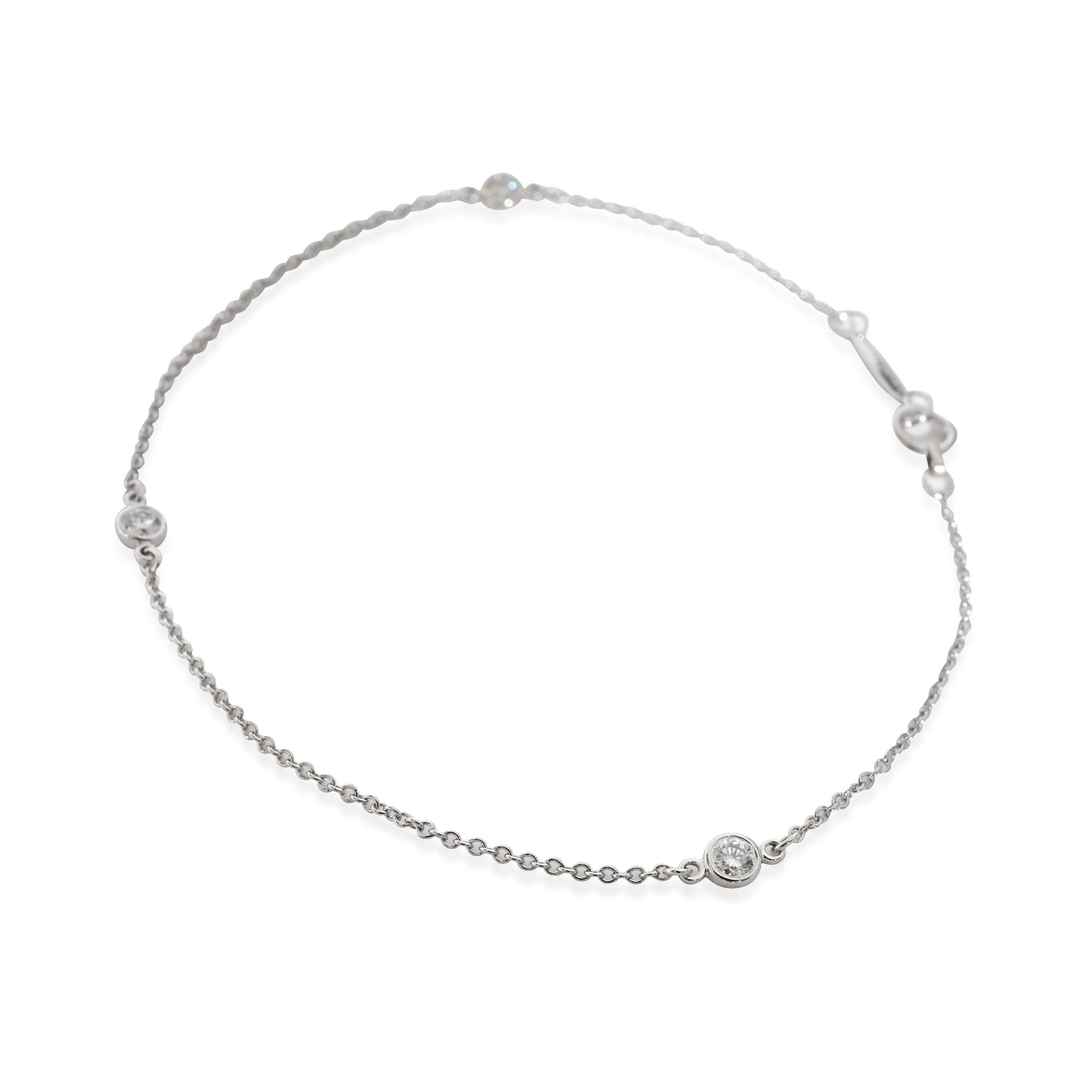 Tiffany & Co. Tiffany & Co. Elsa Peretti Diamond by the Yard Bracelet in Platinum 0.15 CTW Size ONE SIZE - 2 Thumbnail