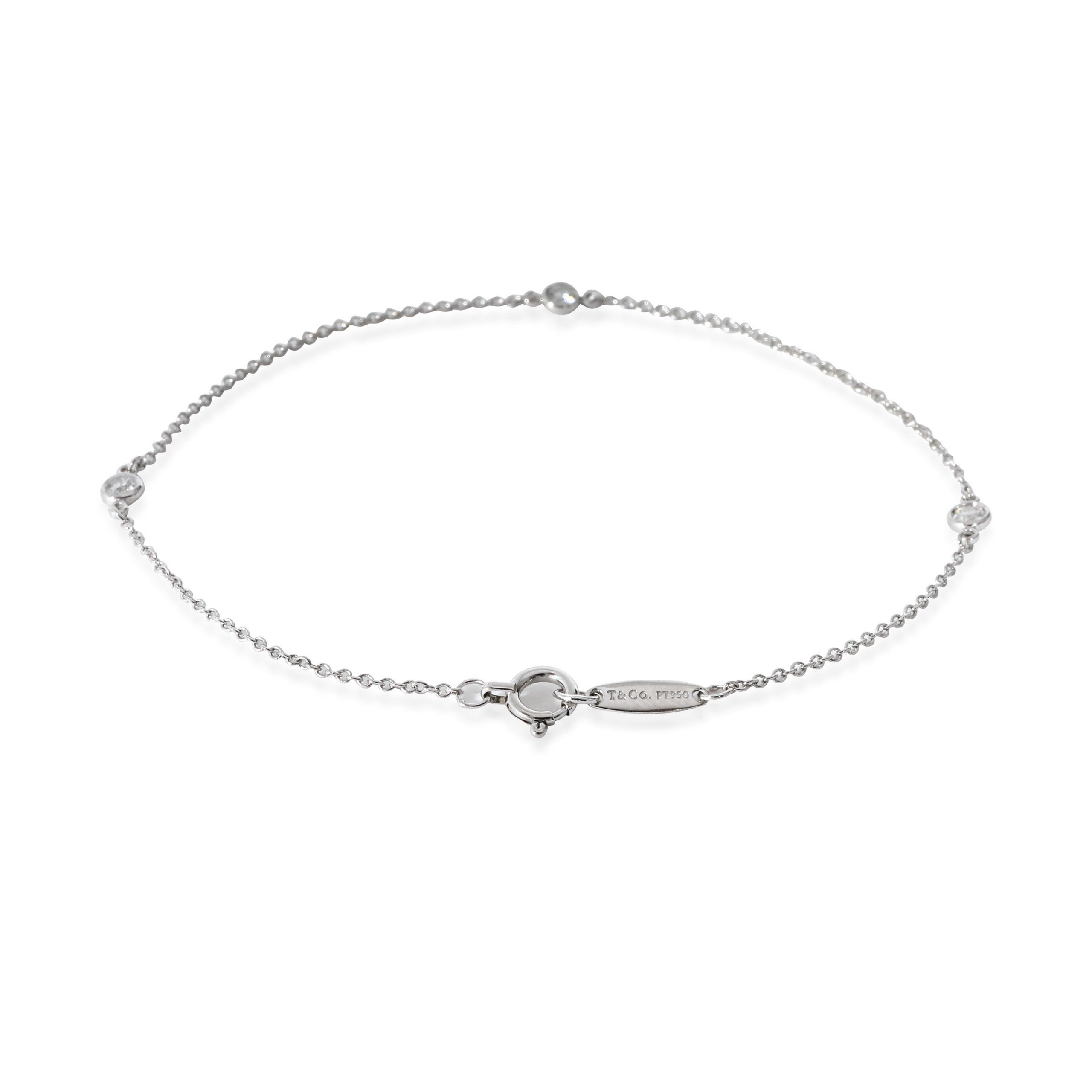 Tiffany & Co. Tiffany & Co. Elsa Peretti Diamond by the Yard Bracelet in Platinum 0.15 CTW Size ONE SIZE - 4 Thumbnail