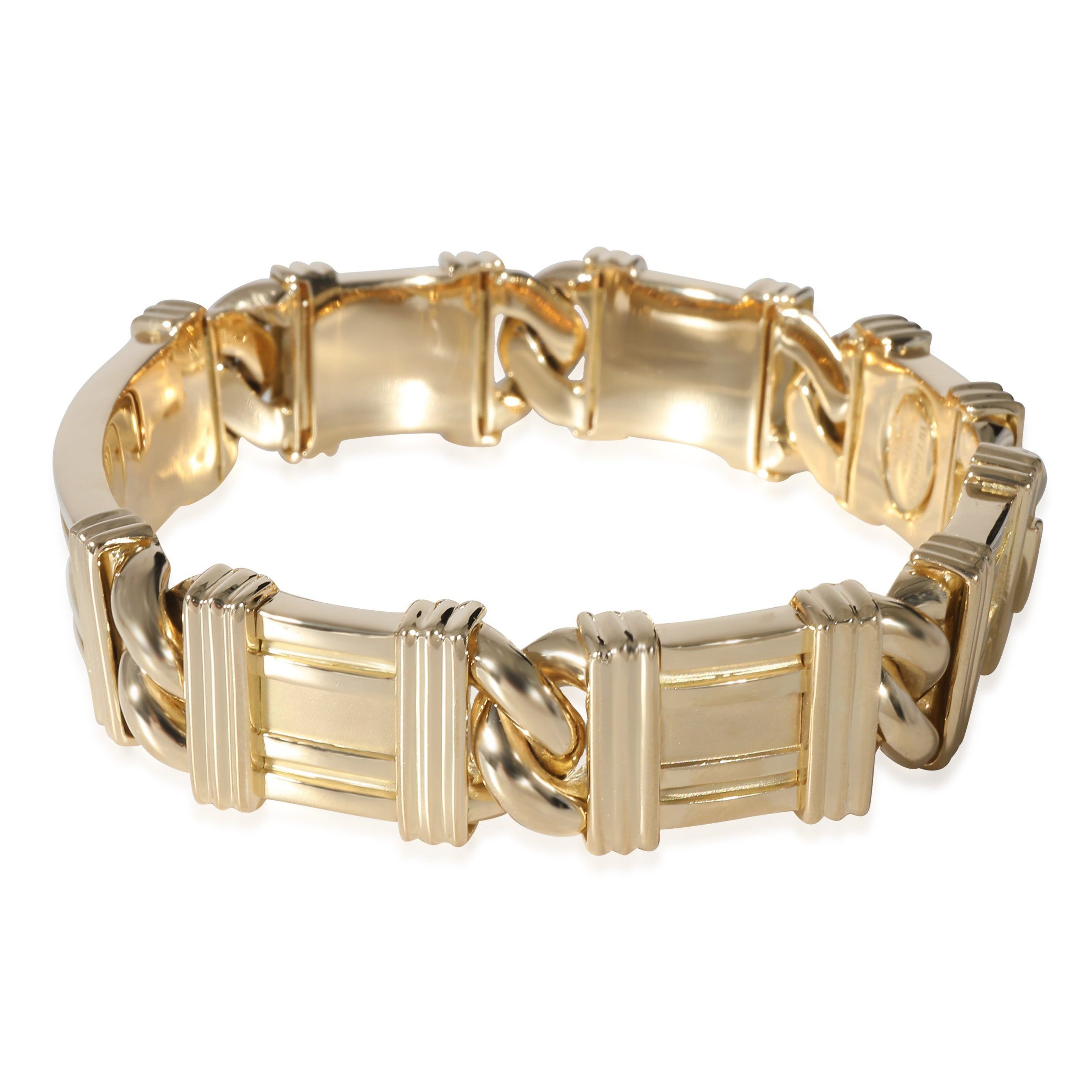 Tiffany & Co. Tiffany & Co. Vintage Atlas Curb Linked Sections Bracelet in 18K Yellow Gold Size ONE SIZE - 2 Thumbnail