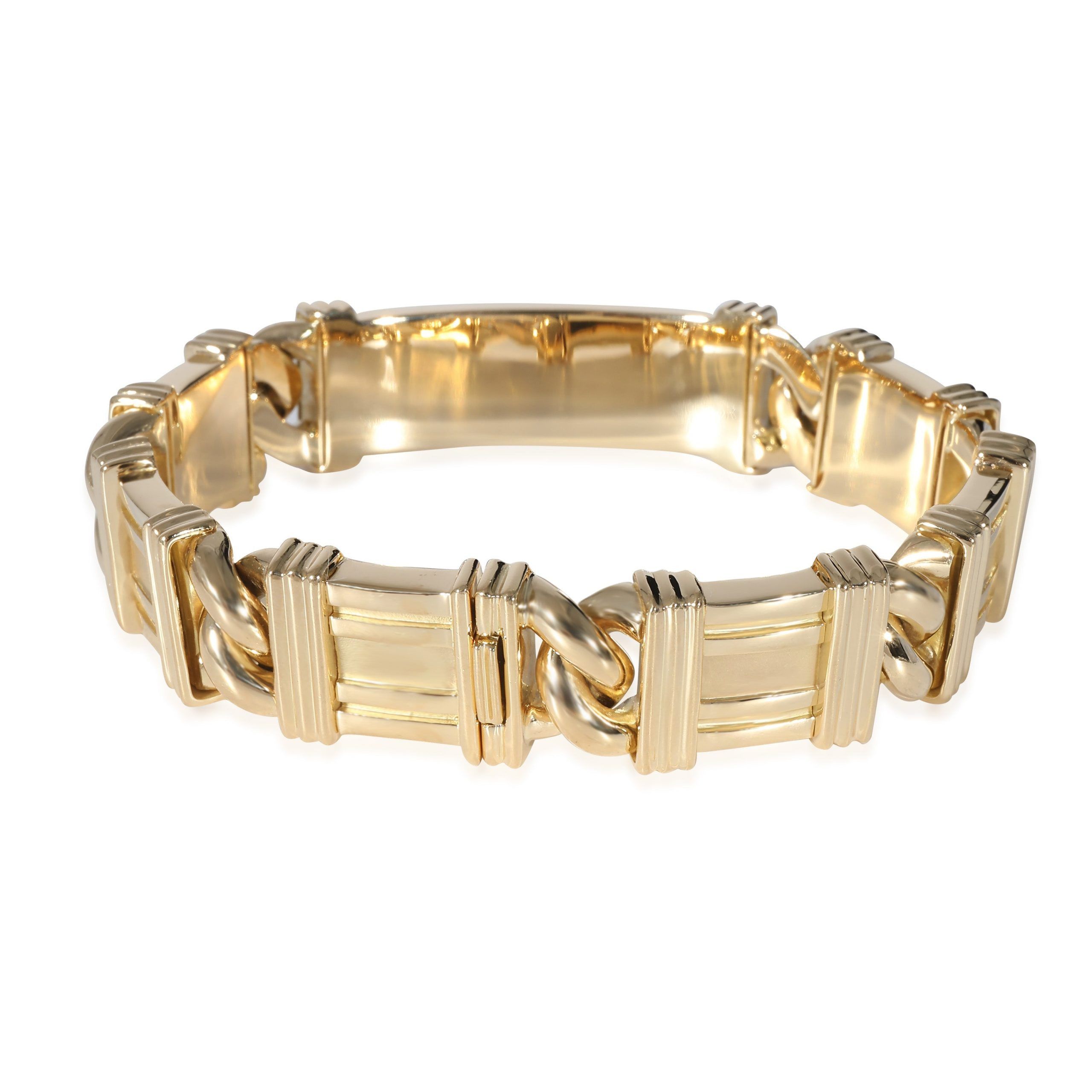 Tiffany & Co. Tiffany & Co. Vintage Atlas Curb Linked Sections Bracelet in 18K Yellow Gold Size ONE SIZE - 4 Thumbnail