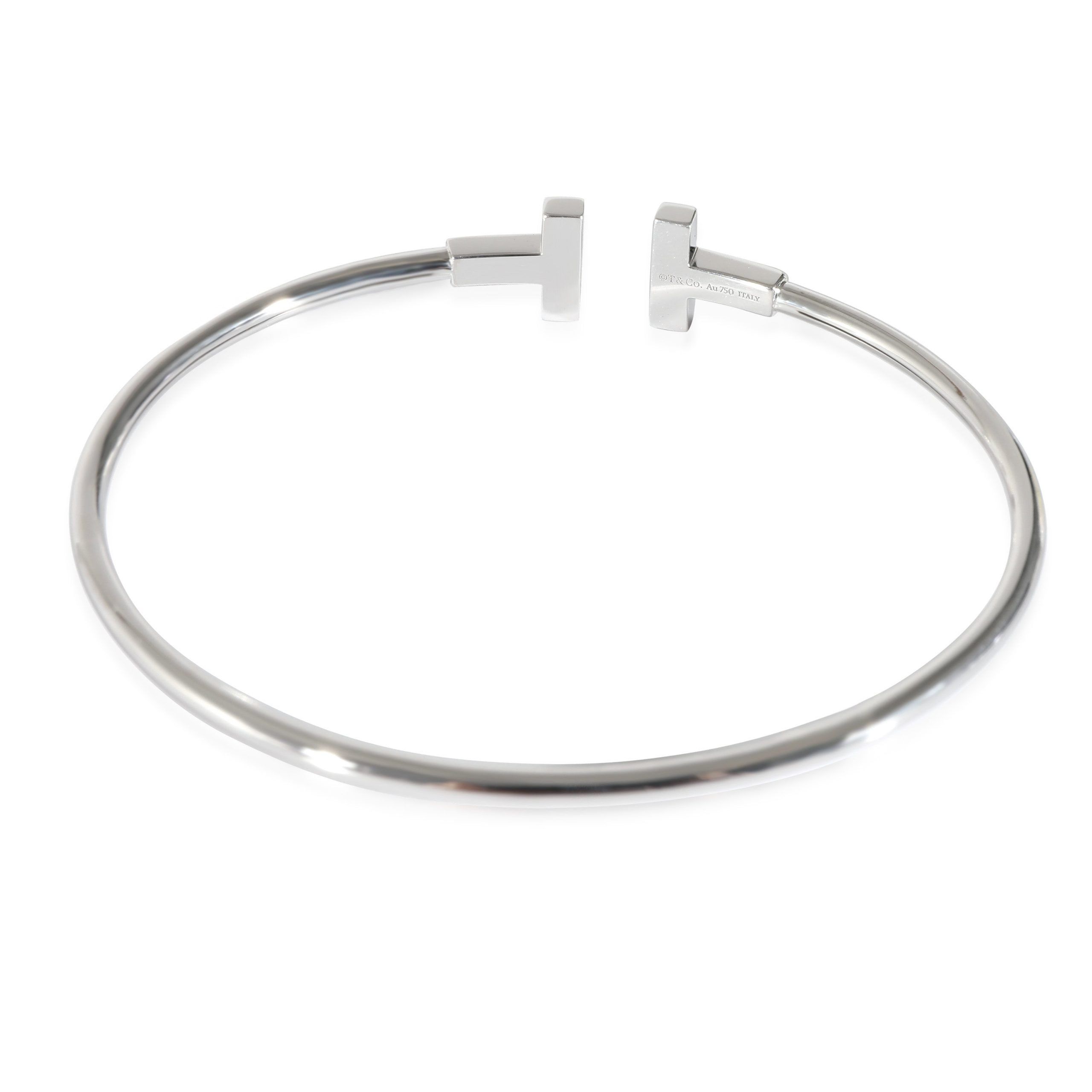Tiffany & Co. Tiffany & Co. Tiffany T Diamond Bracelet in 18k White Gold 0.74 CTW Size ONE SIZE - 4 Thumbnail