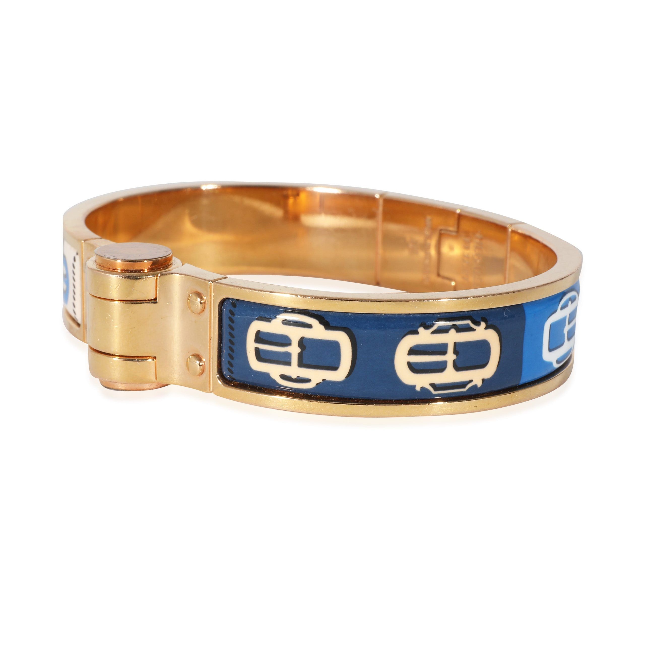 Hermes Gold Plated Hermès Narrow Hinged Bracelet Size ONE SIZE - 2 Thumbnail