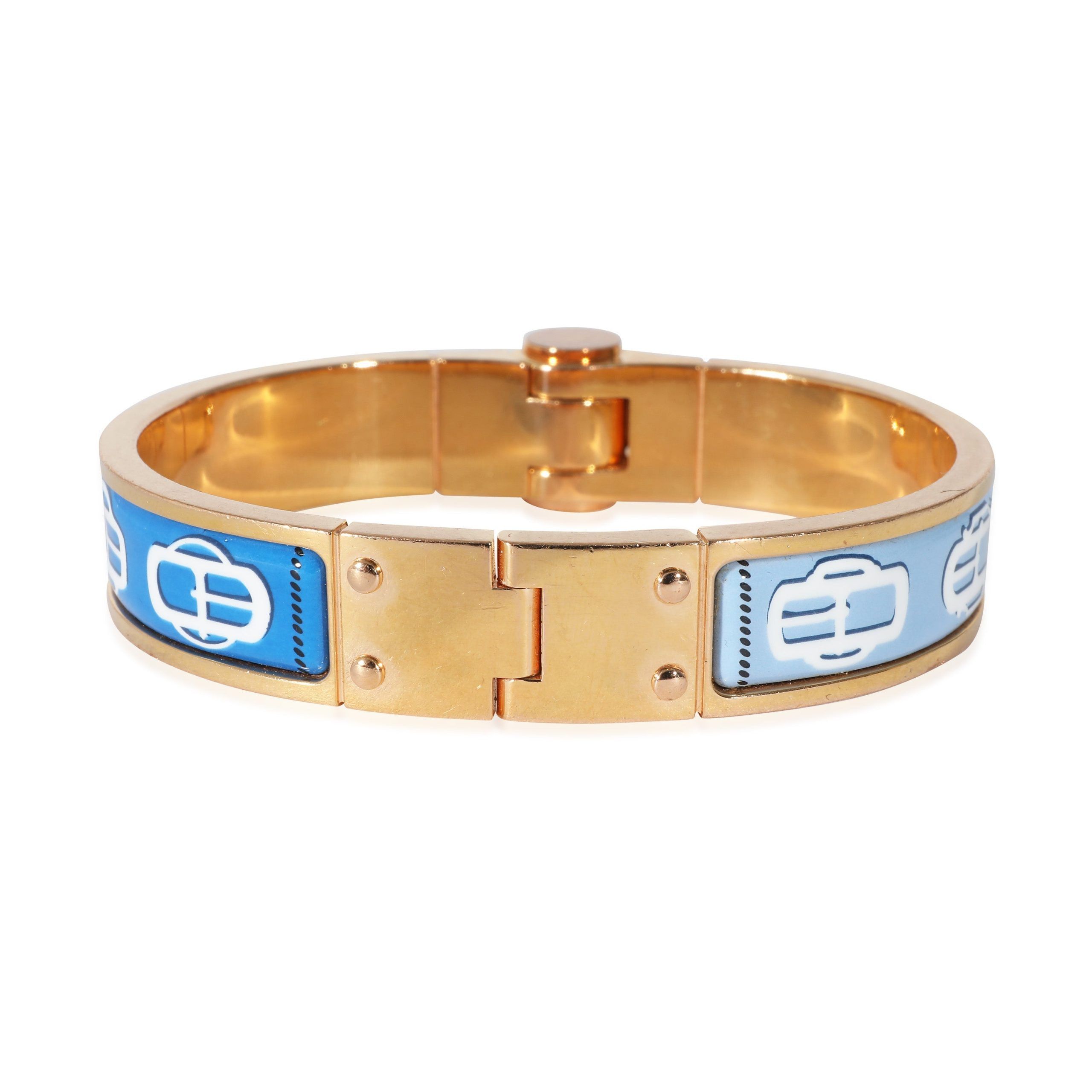 Hermes Gold Plated Hermès Narrow Hinged Bracelet Size ONE SIZE - 4 Thumbnail
