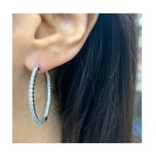 Other 14k Gold & Diamond Flexible Hoops 1.25'' Size ONE SIZE - 3 Thumbnail