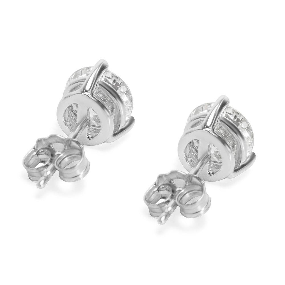 Other 3 Prong Basket Setting Diamond Stud Earrings in 14K White Gold (0.75 CTW) Size ONE SIZE - 3 Thumbnail