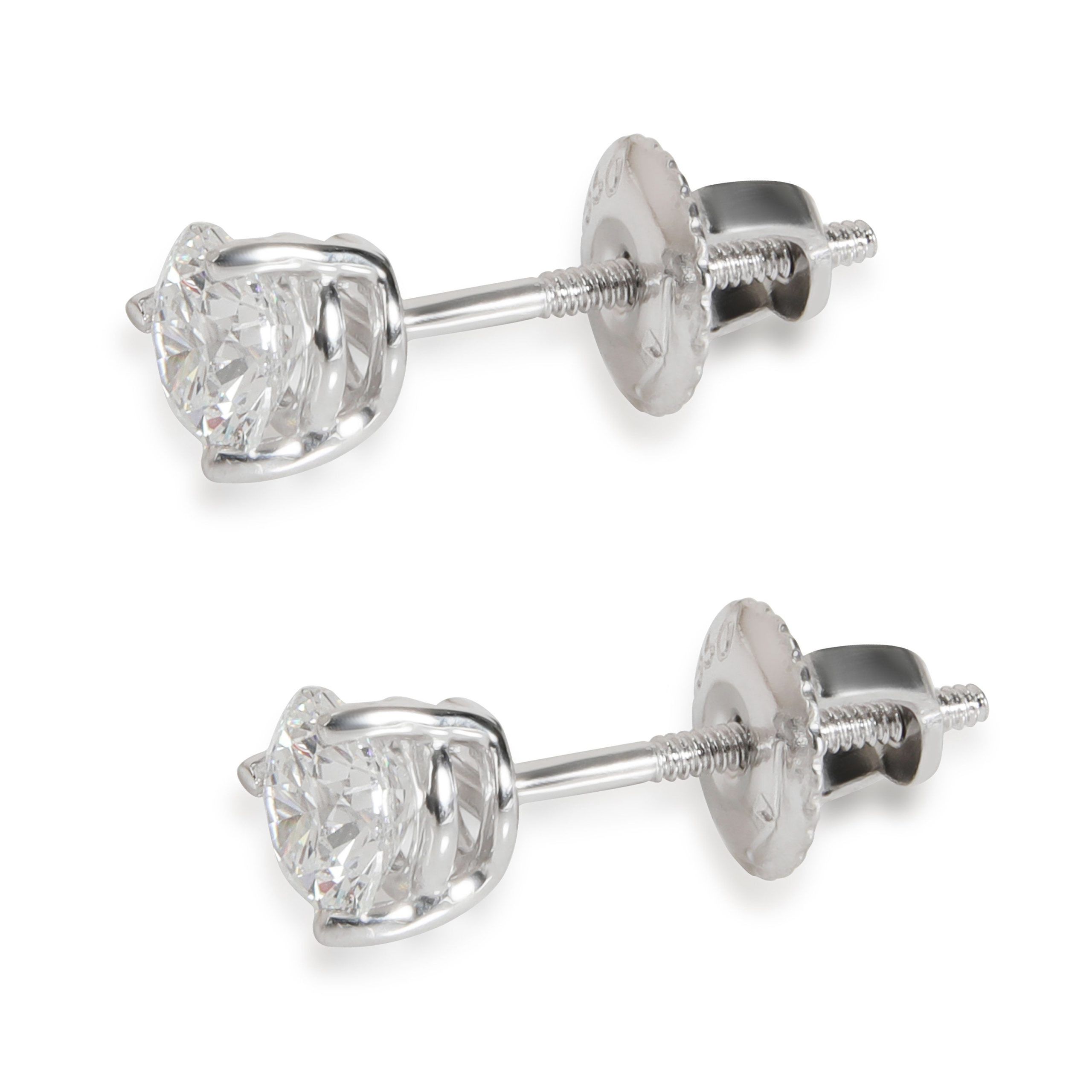 Other 3 Prong Diamond Stud Earring in Platinum D VS1 0.82 CTW Size ONE SIZE - 2 Thumbnail