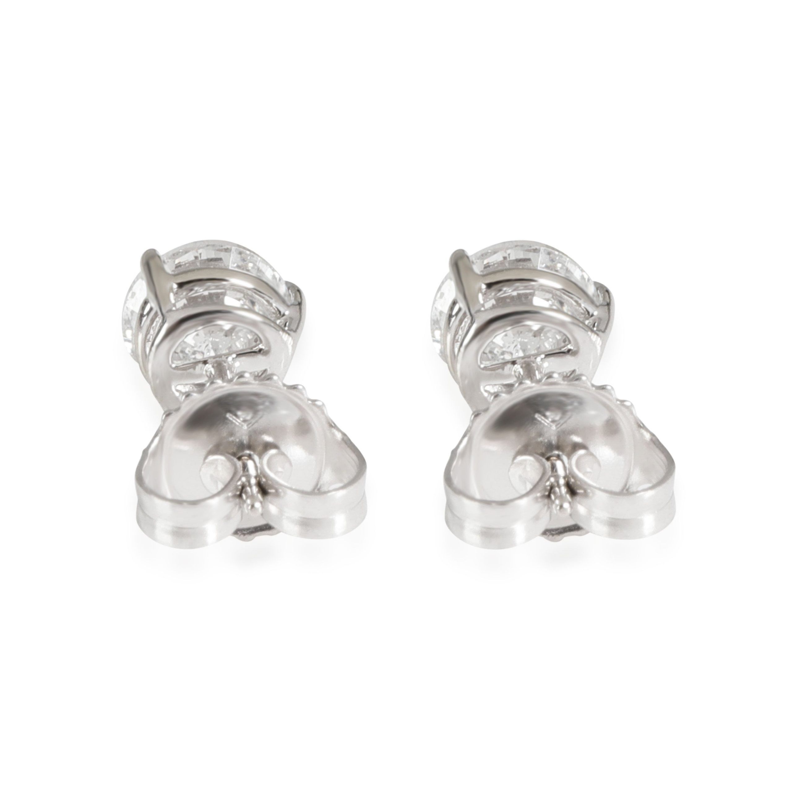 Other 3 Prong Diamond Stud Earring in 14k White Gold 1.8 CTW Size ONE SIZE - 3 Thumbnail