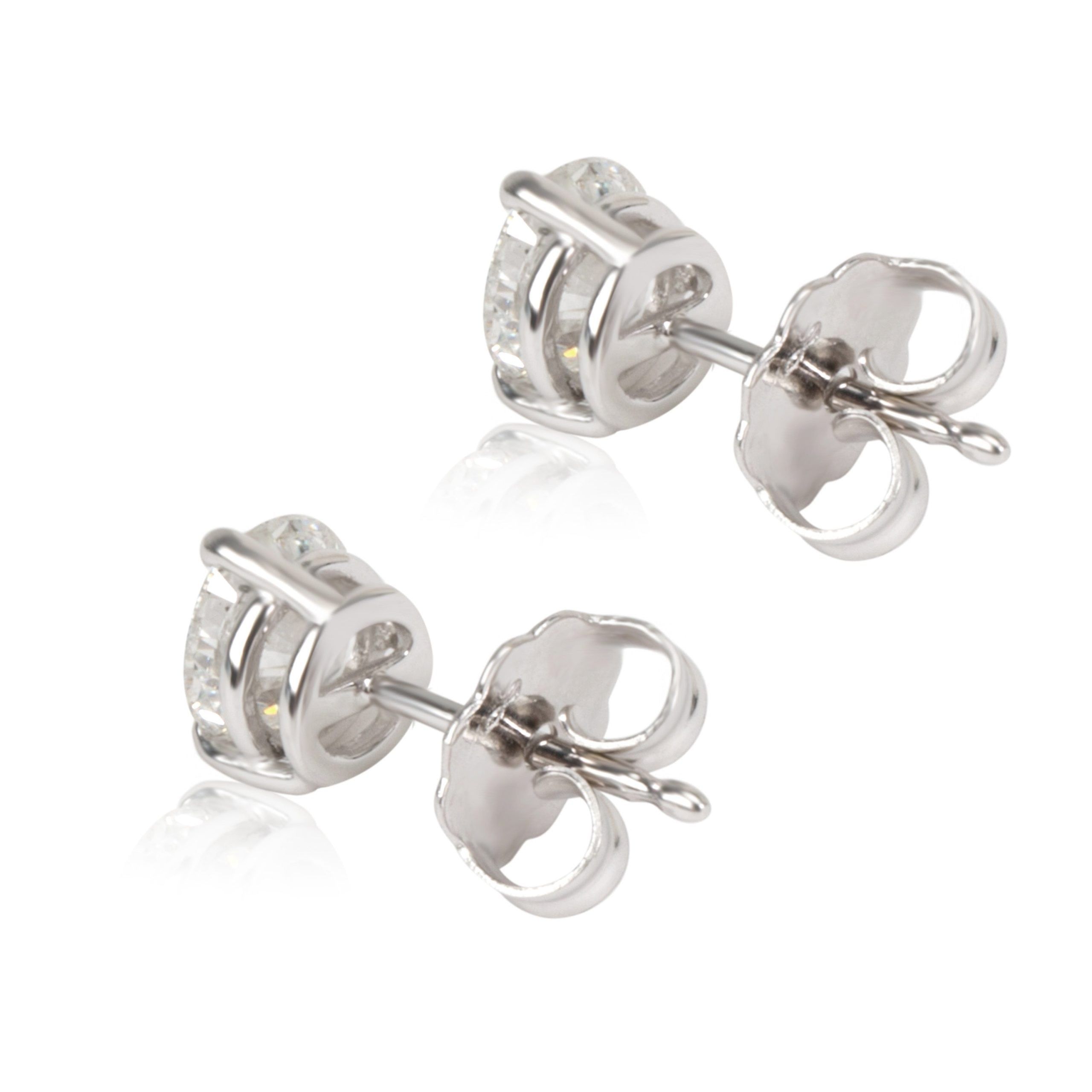 Other 3 Prong Diamond Stud Earring in 14KT White Gold J I1 1.04 CTW Size ONE SIZE - 3 Thumbnail