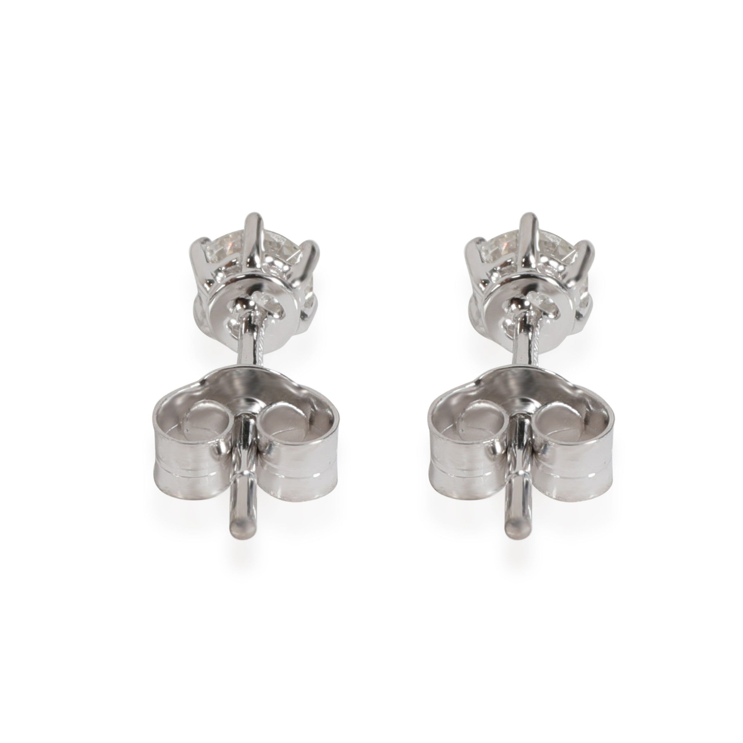 Other 6 Prong Diamond Stud Earring in 18k White Gold 0.50 CTW Size ONE SIZE - 3 Thumbnail