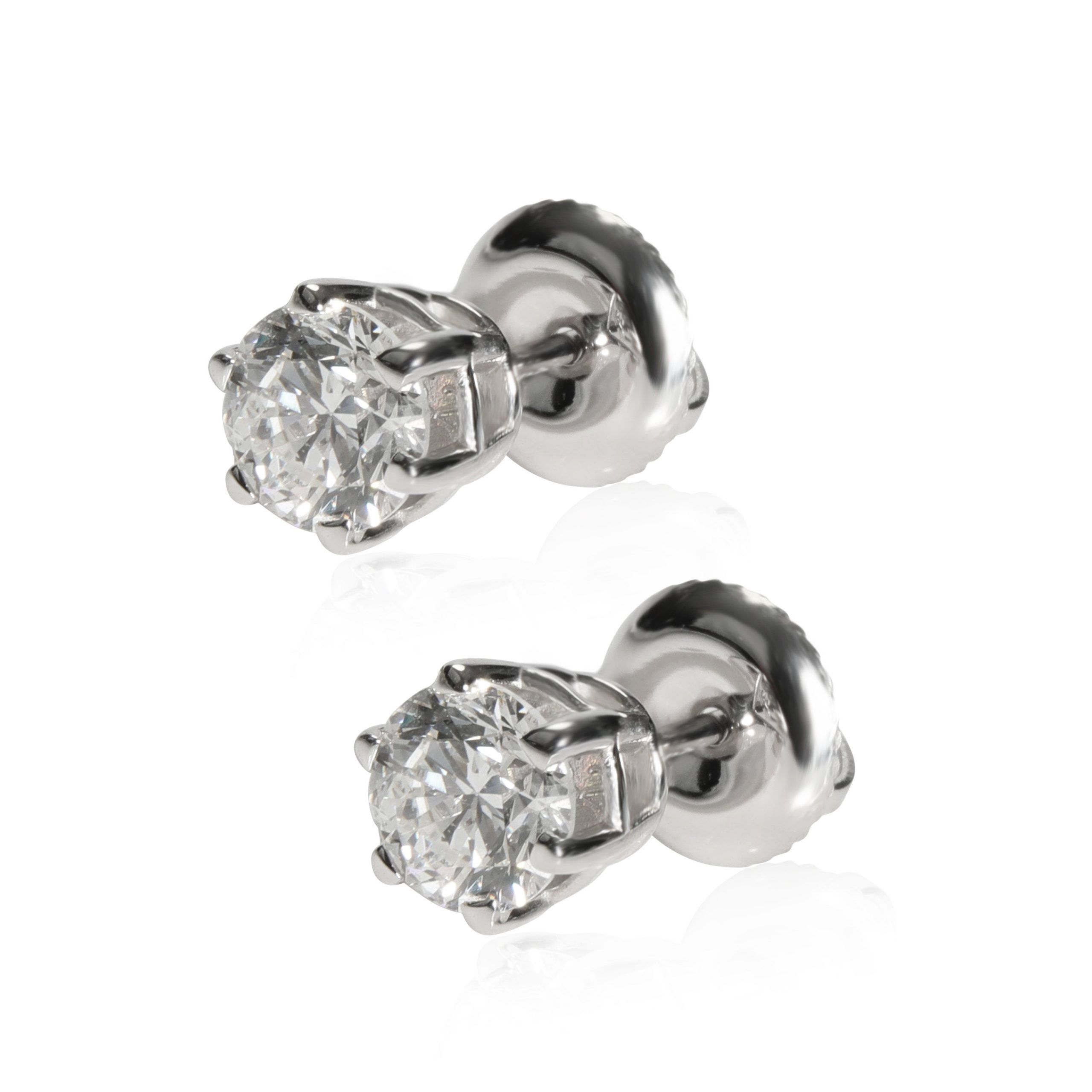 Other 6 Prong Diamond Stud Earring in 14K White Gold G SI2 1.00 CTW Size ONE SIZE - 2 Thumbnail
