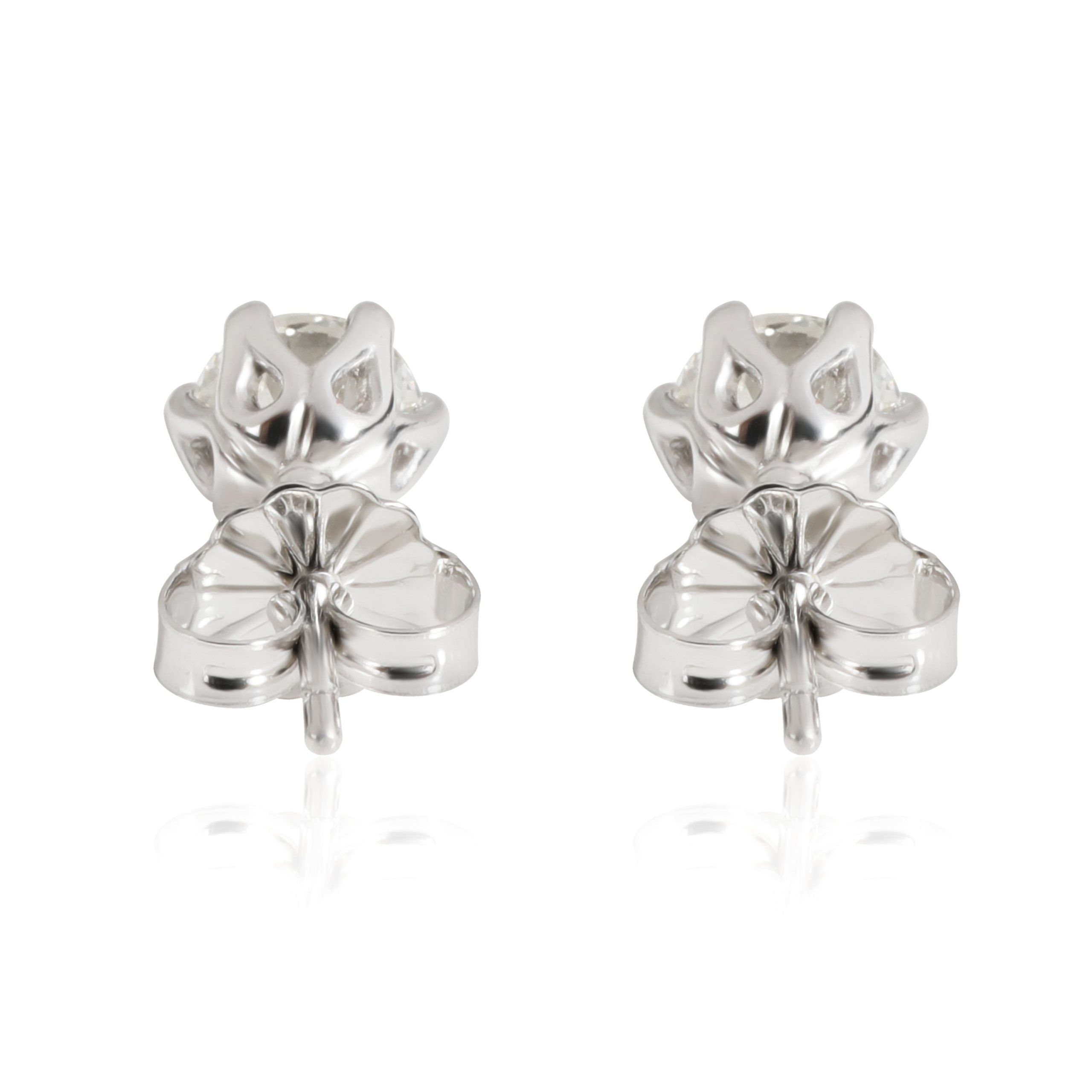 Other 6 Prong Diamond Stud Earring in Platinum 1.03 CTW Size ONE SIZE - 3 Thumbnail