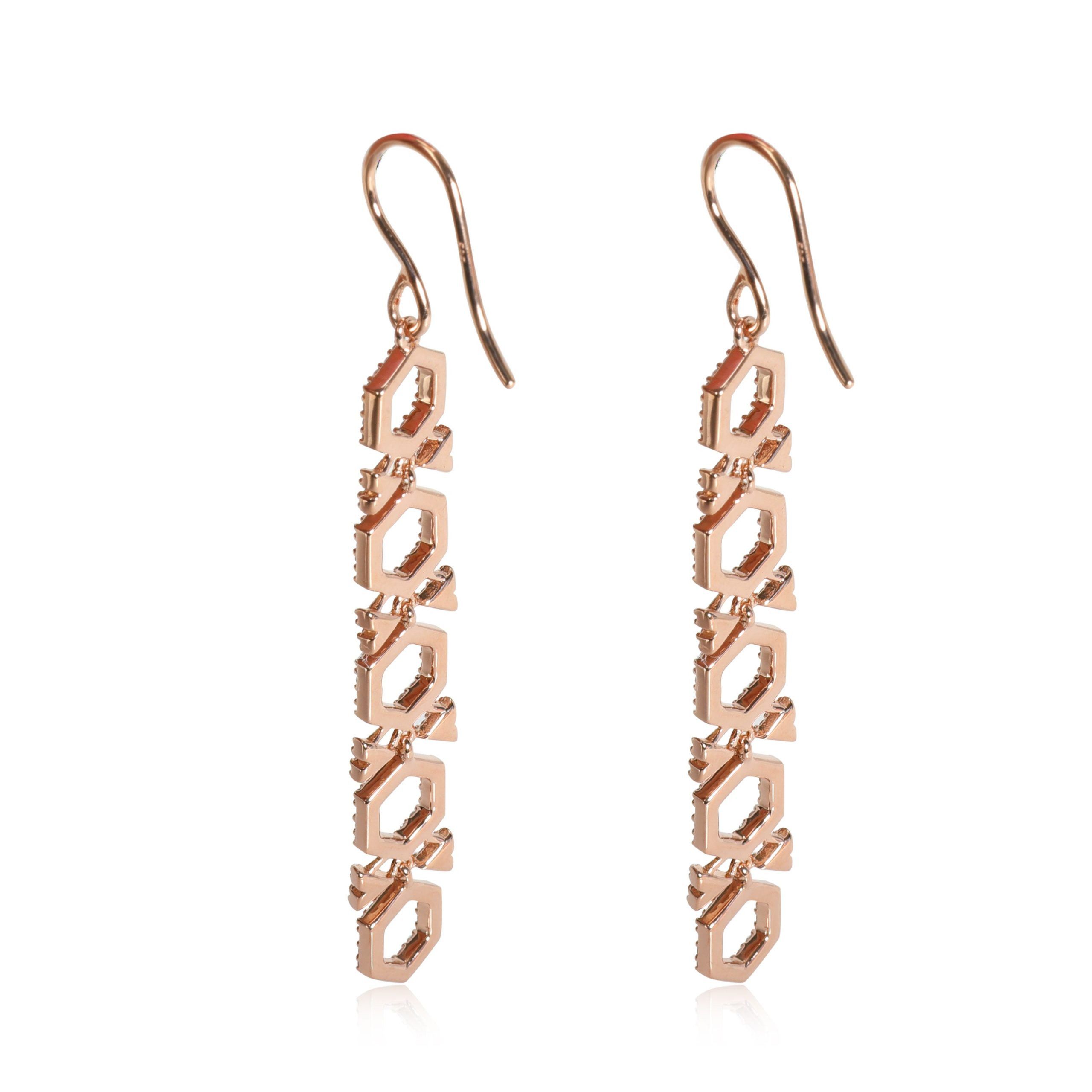 Other Astley Clarke Varro Honeycomb Diamond Earring in 14K Rose Gold 1 CTW Size ONE SIZE - 3 Thumbnail