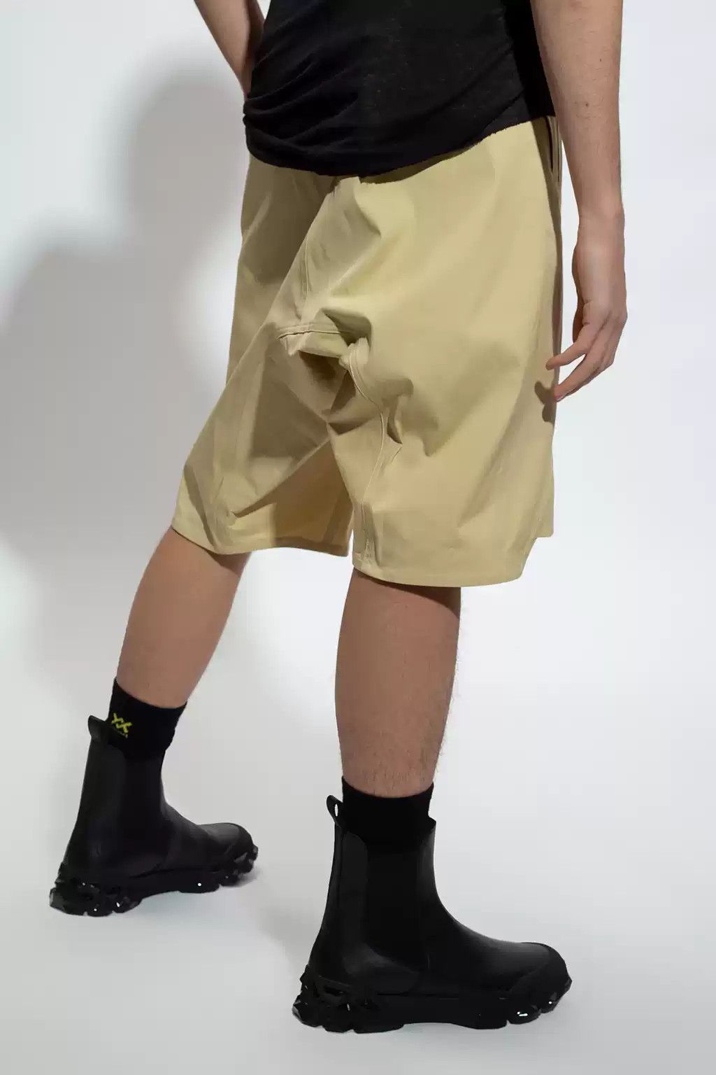 Rick Owens Rick Owens Men's beige Belted Side Split Shorts Size US 34 / EU 50 - 6 Thumbnail
