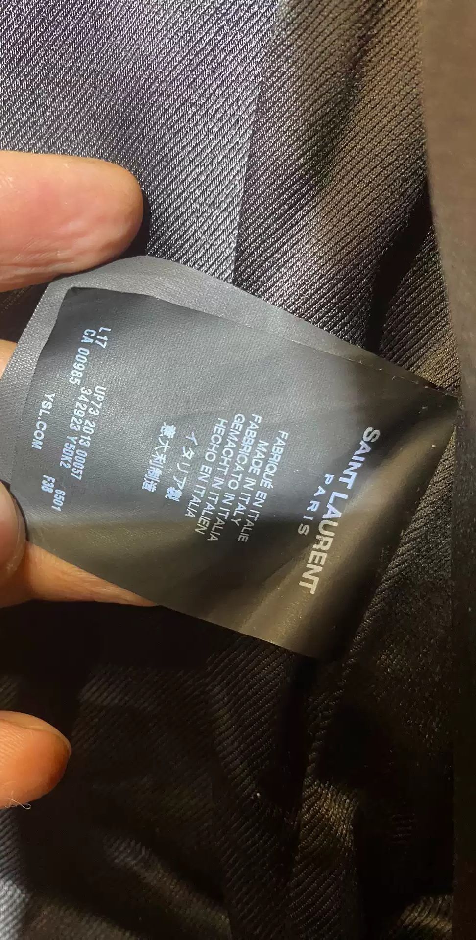 Saint Laurent Paris Saint Laurent Paris Slp female L17 leather clothing Size US M / EU 48-50 / 2 - 6 Thumbnail