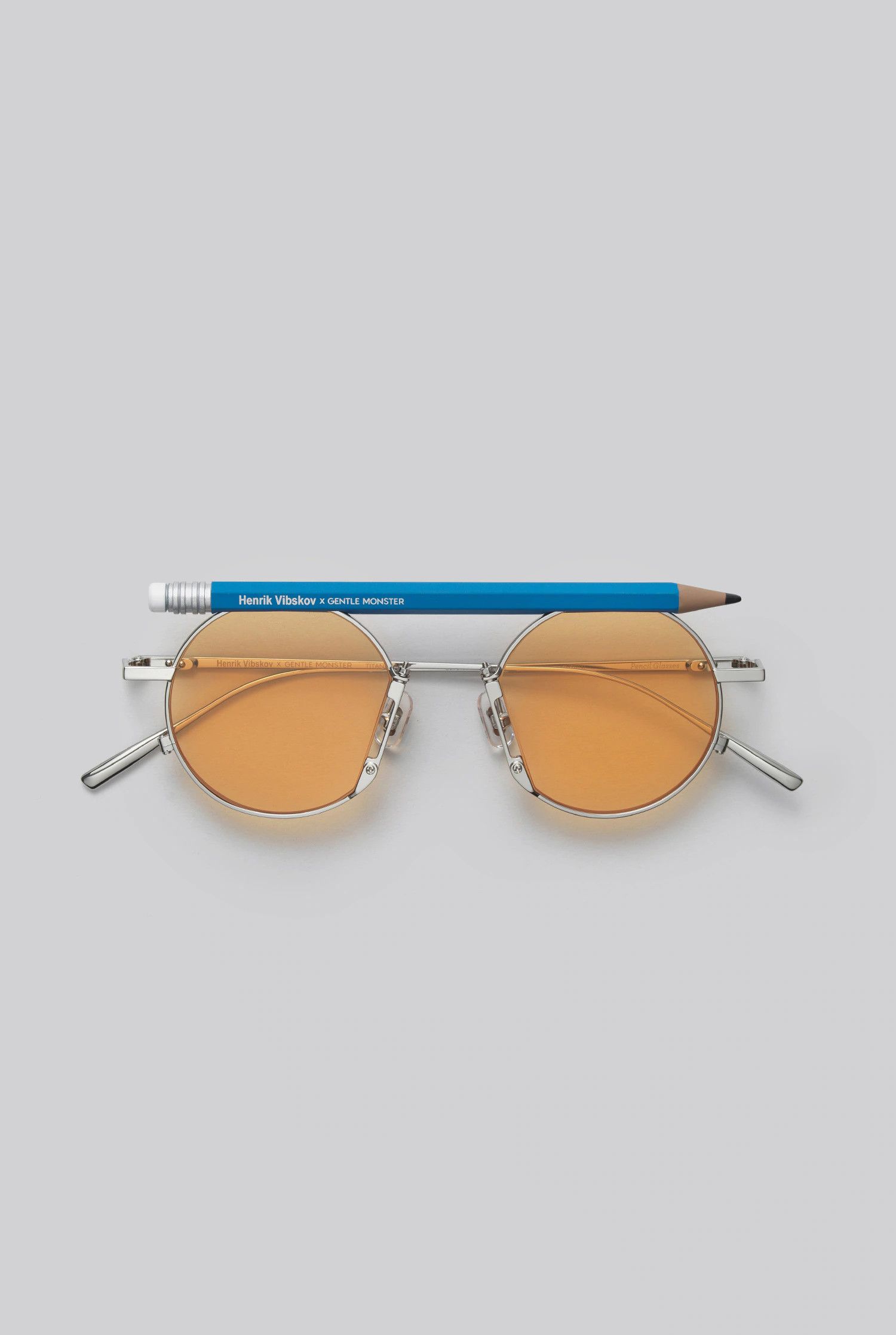 Brand New Pencil Glasses - Blue Pen