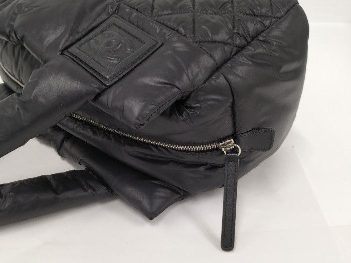 Chanel Coco Cocoon Handbag Nylon Black