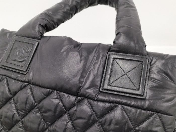 Chanel Coco Cocoon Handbag Nylon Black