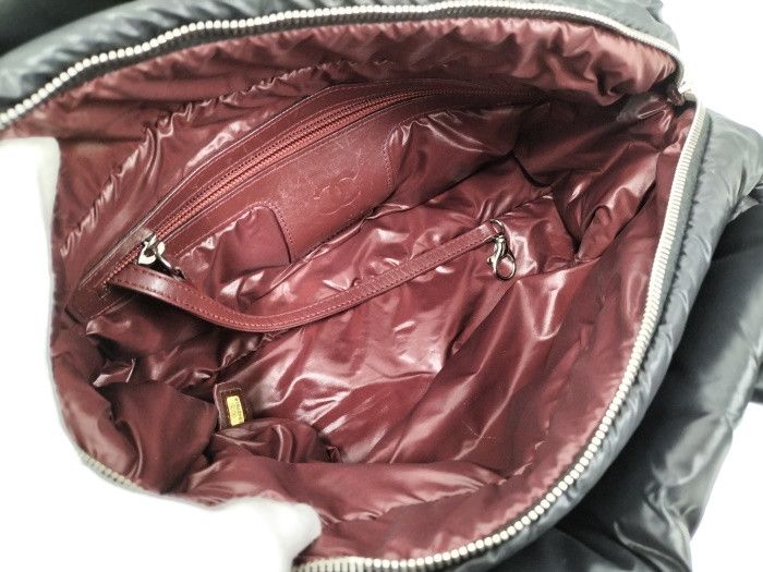 Chanel Coco Cocoon Handbag Nylon Black