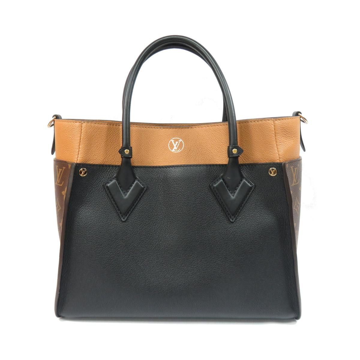 Louis Vuitton On My Side 2way Tote Bag Monogram Cowhide Noir