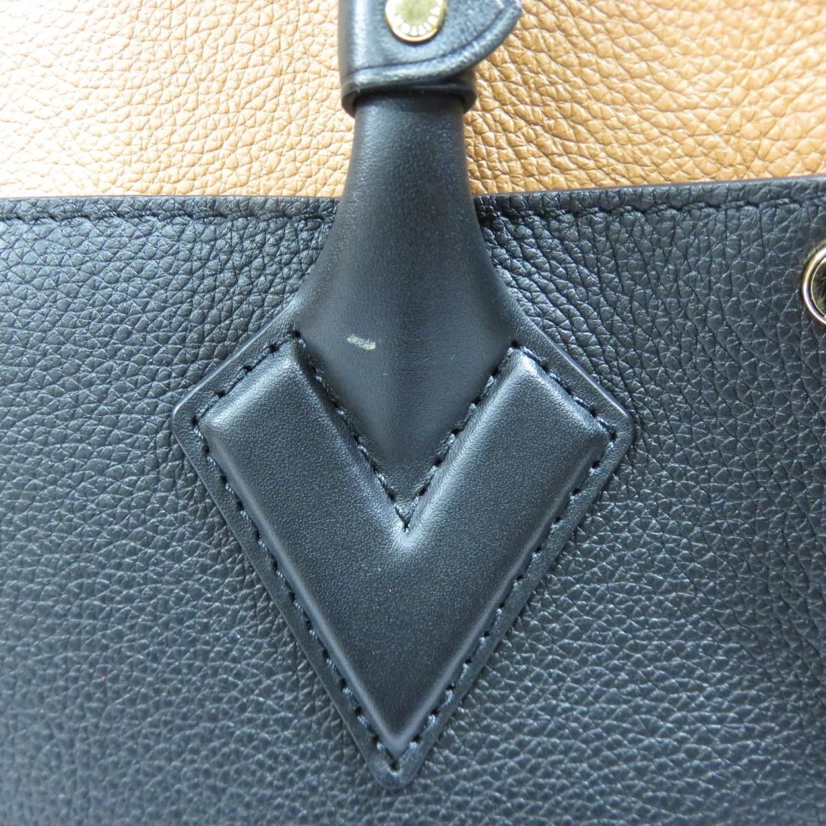 Louis Vuitton On My Side 2way Tote Bag Monogram Cowhide Noir
