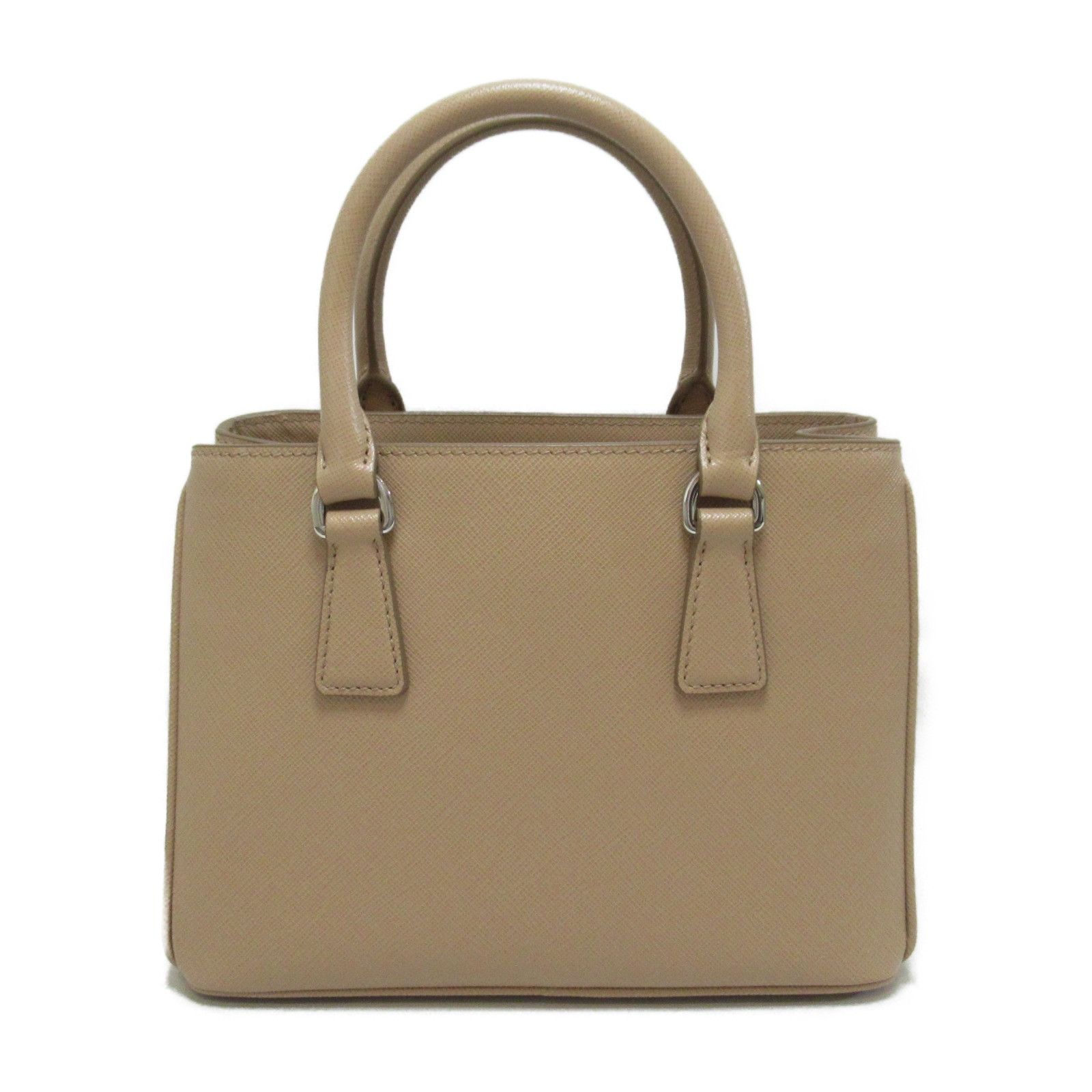 Prada Shoulder Bag Leather Beige Pink
