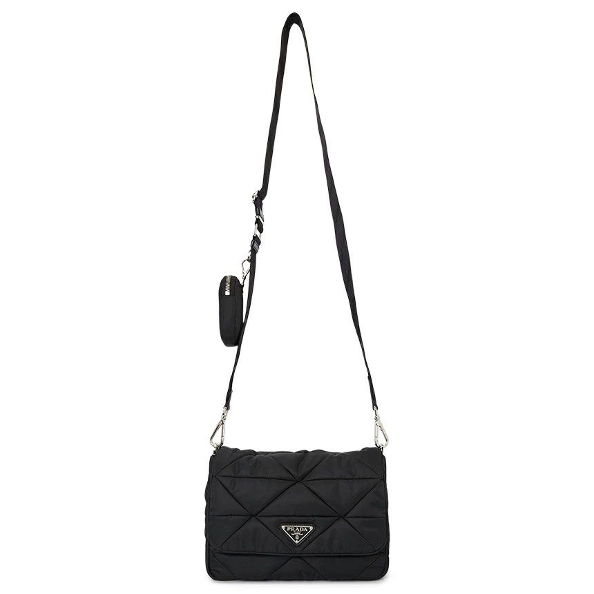 Prada Re-nylon Shoulder Bag Black