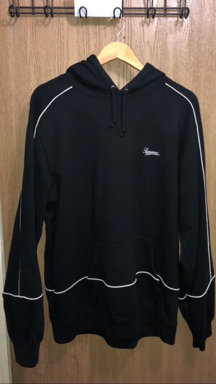 Supreme piping hoodie deals