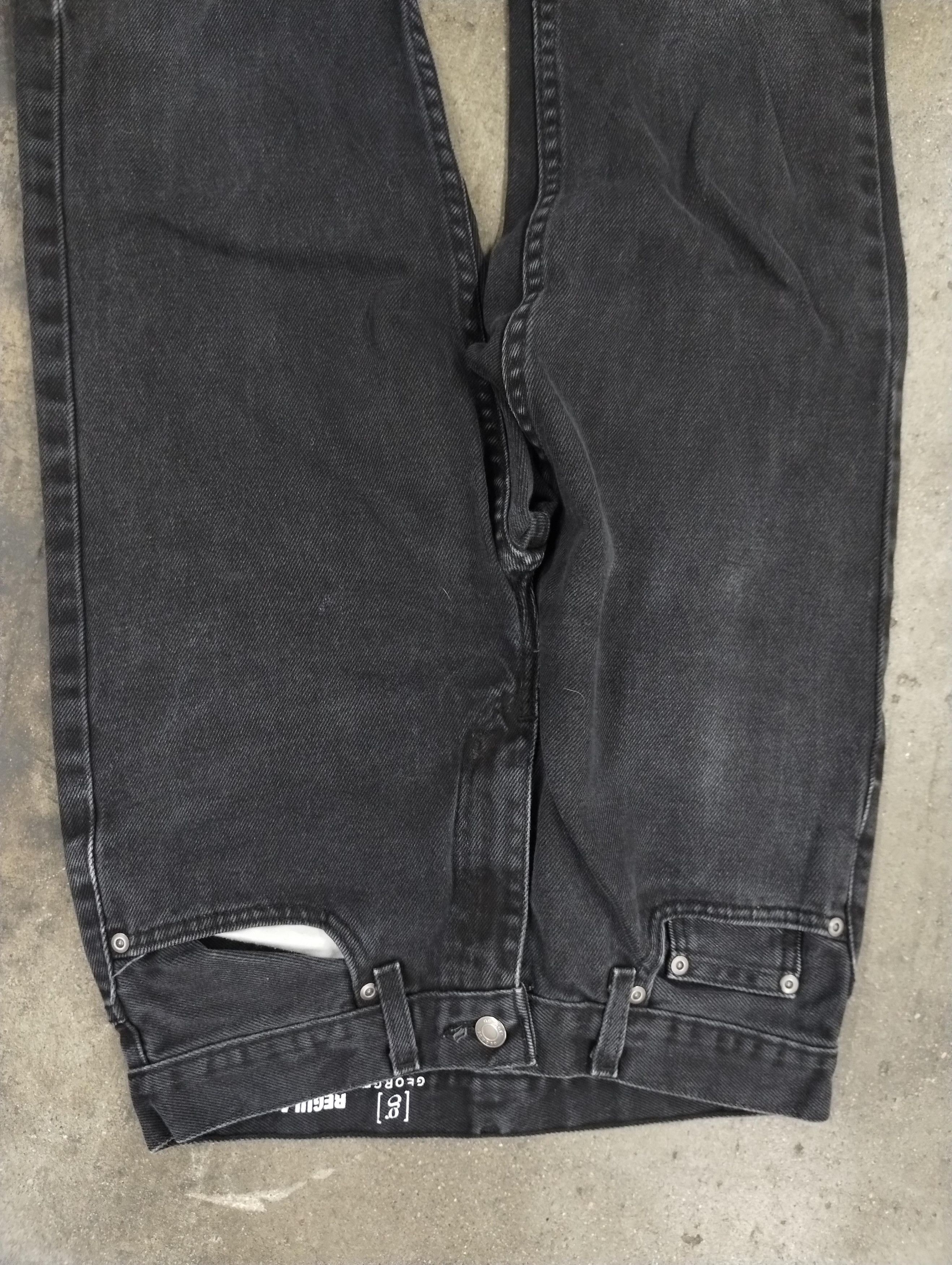 Vintage Vintage George Black Denim 29x30 Size US 29 - 3 Thumbnail