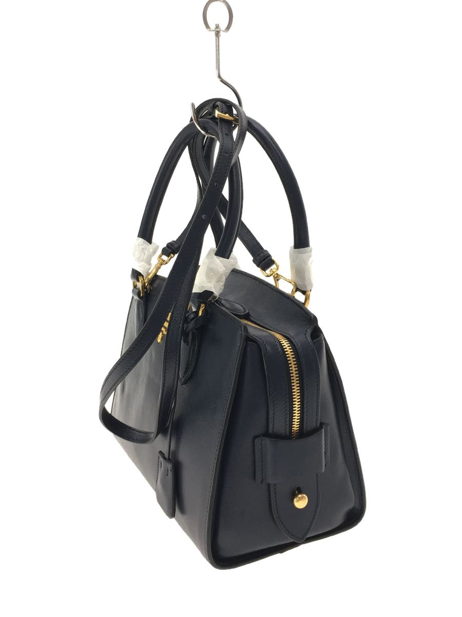 Prada Prada Shoulder Bag Leather Handbag Navy Size ONE SIZE - 3 Thumbnail