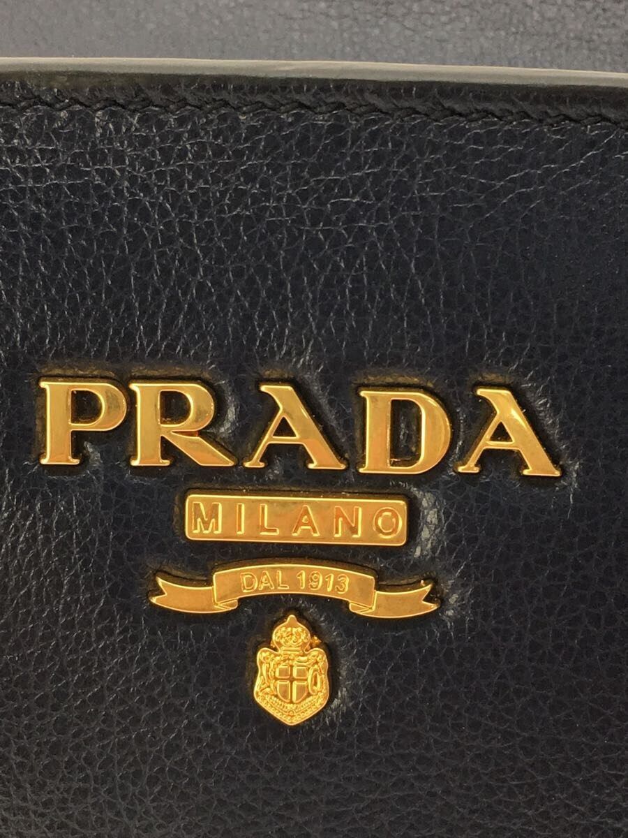 Prada Prada Shoulder Bag Leather Handbag Navy Size ONE SIZE - 5 Thumbnail