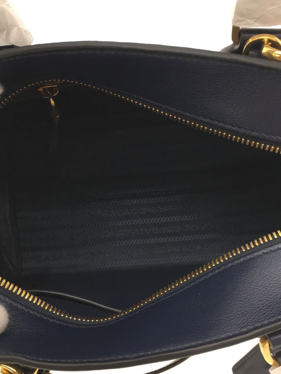Prada Prada Shoulder Bag Leather Handbag Navy Size ONE SIZE - 4 Thumbnail