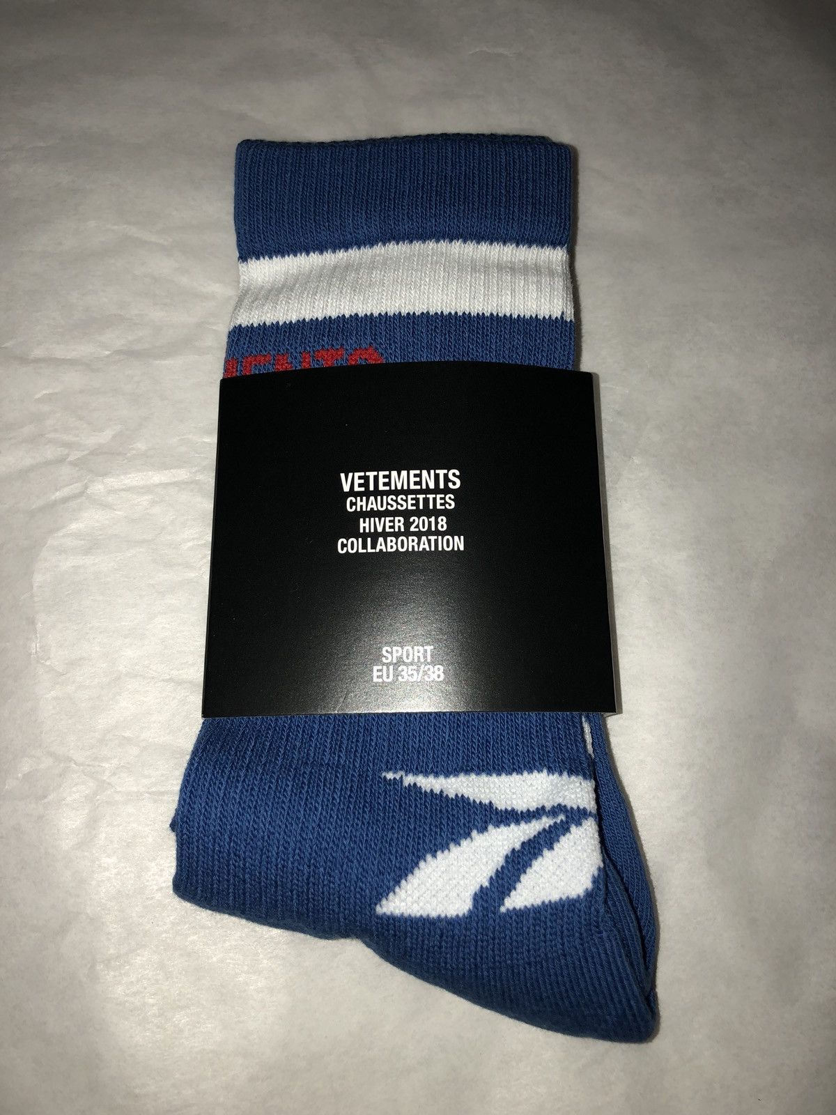 blue reebok edition (tennis) socks