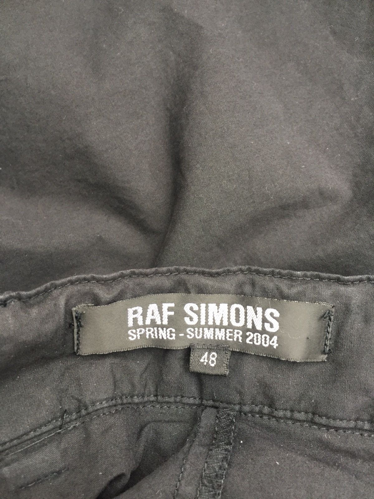 RAF SIMONS スラックス 48 黒 春夏2004 RAF SIMONS スラックス 48 黒 春夏2004 パンツ