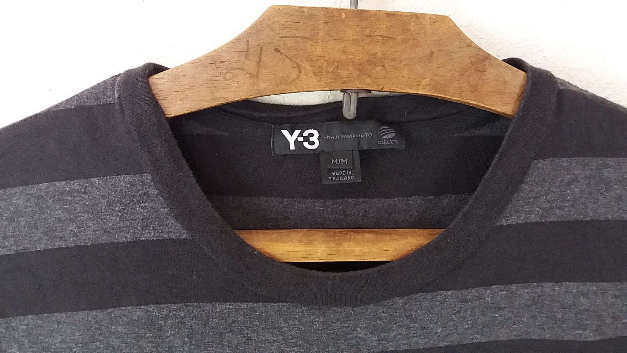 Adidas Y-3 Yohji Yamamoto X Adidas Stripes Heather tshirt Size US M / EU 48-50 / 2 - 3 Thumbnail