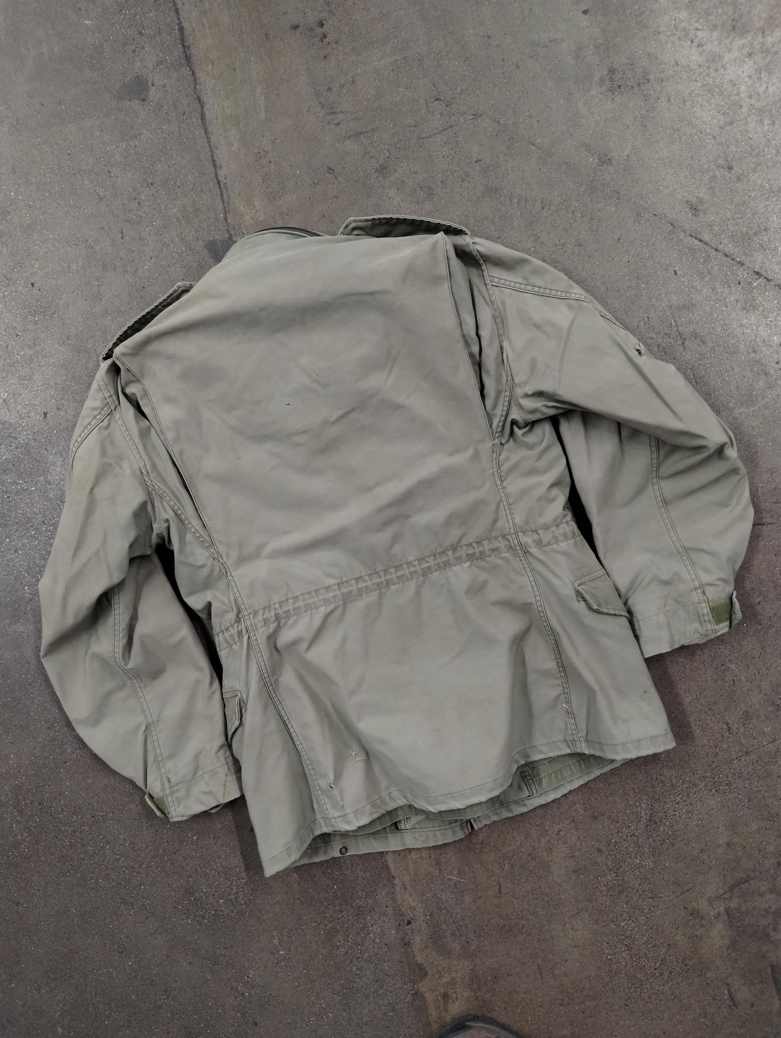 Vintage Vintage 90s Faded Olive Green Military Jacket Size US S / EU 44-46 / 1 - 4 Thumbnail