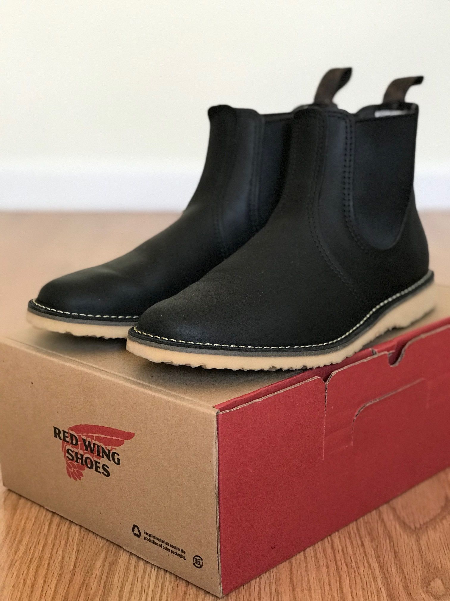 Red wing weekender chelsea black online