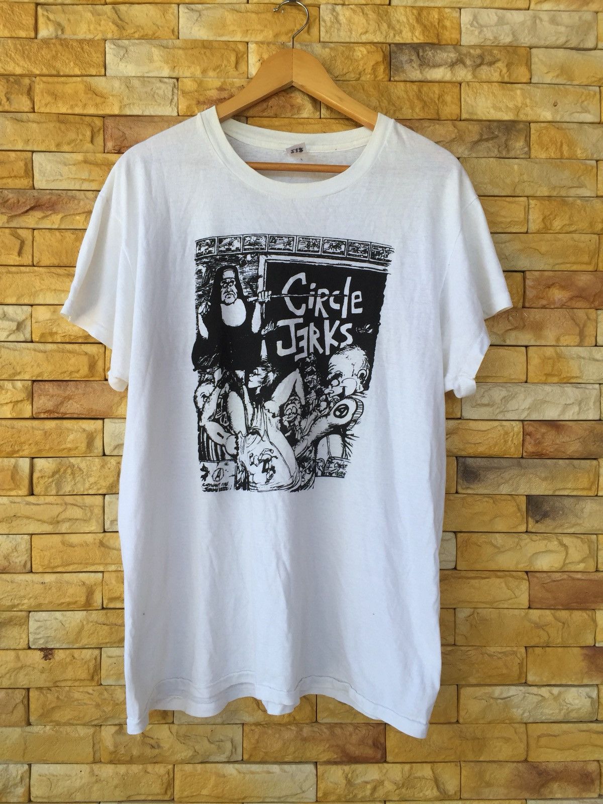 image of Band Tees x Made In USA Vintage Circle Jerks Punk Band Tshirt in White, Men's (Size XL)