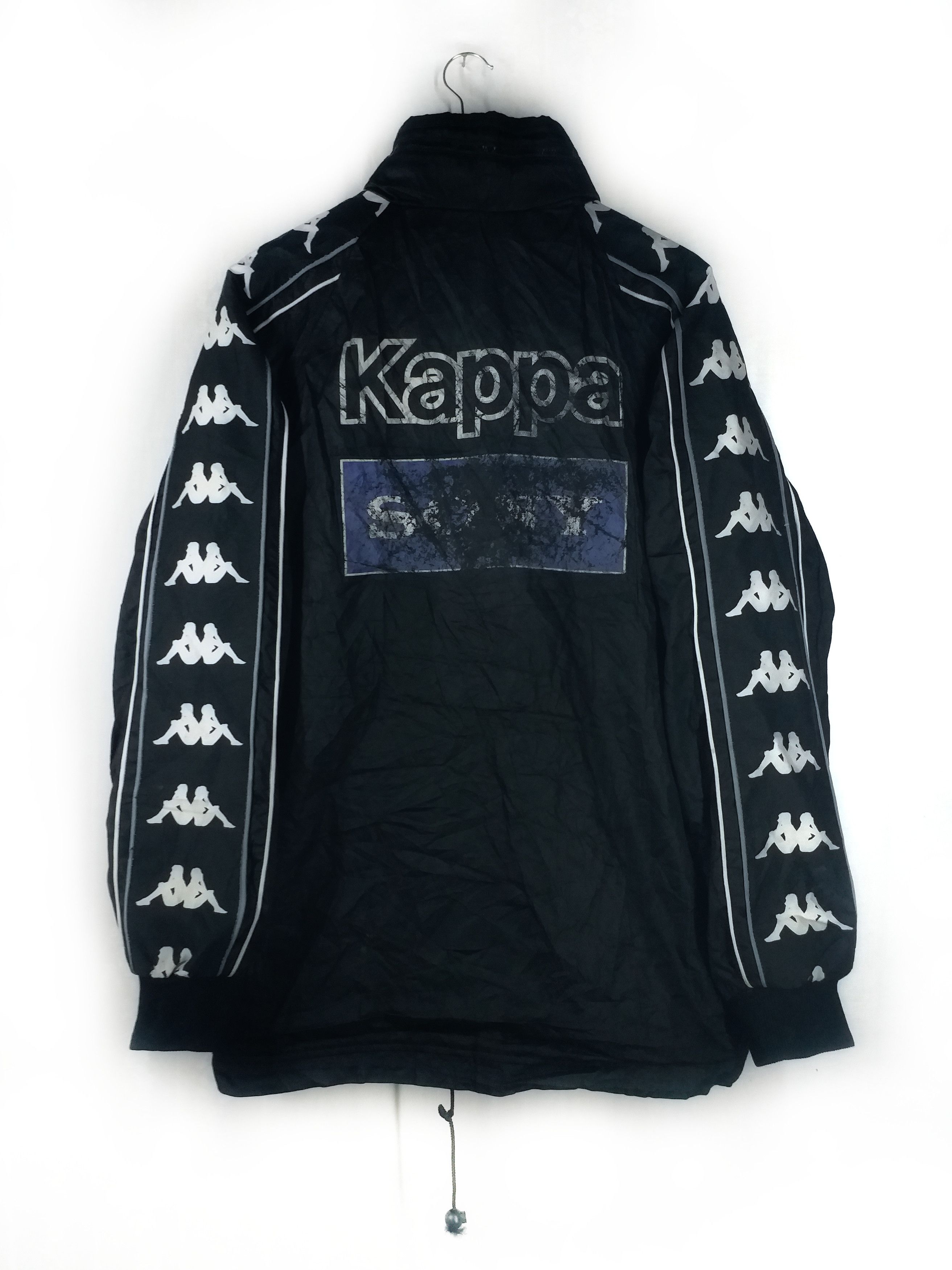 Kappa 99/00”Juventus ウィンドブレーカー 黒ビンテージモデル 1999-00 Juventus Kappa Sweat Top - 7/10 - (M)