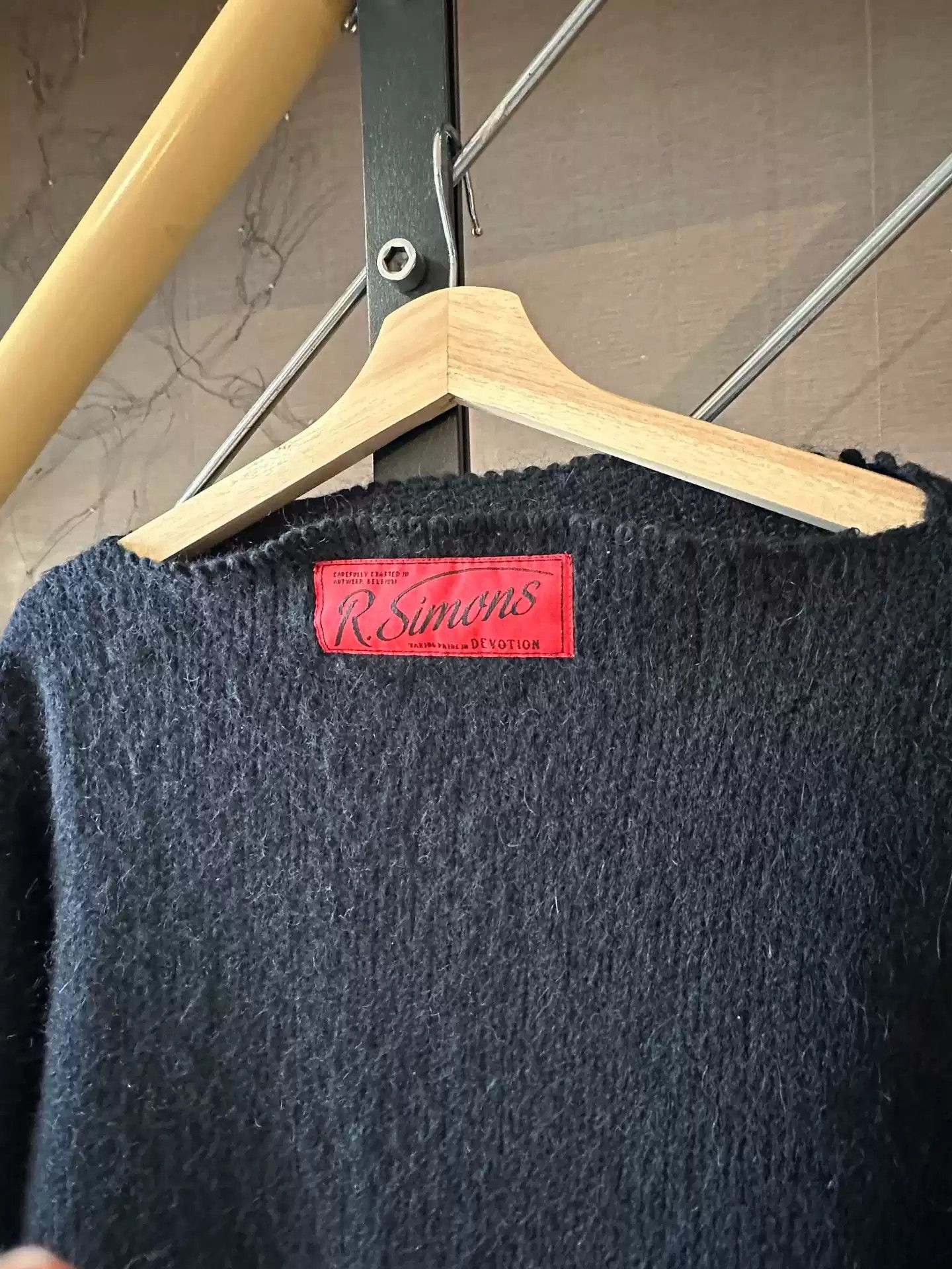 Raf Simon sweater collar