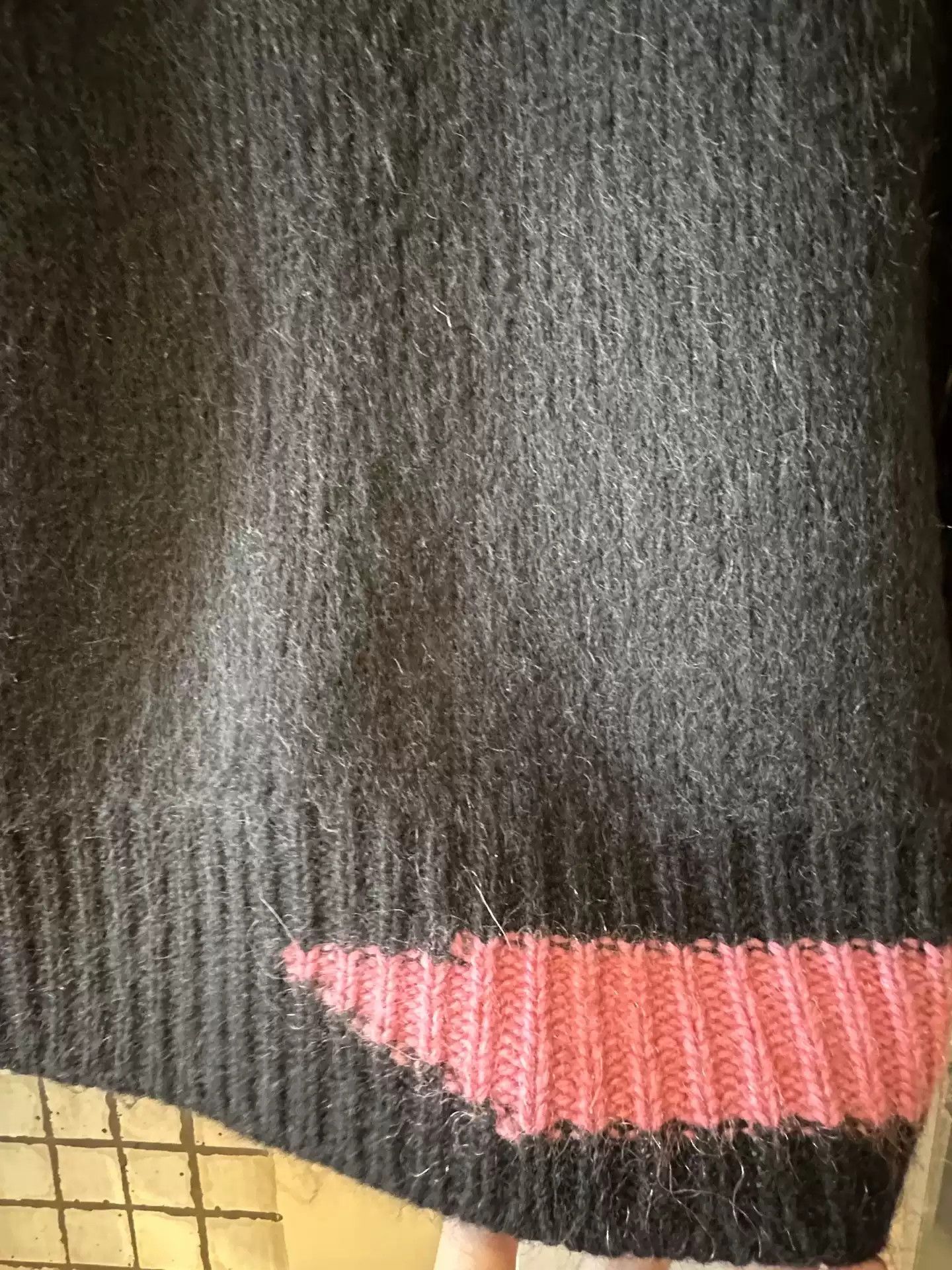 Raf Simon sweater collar